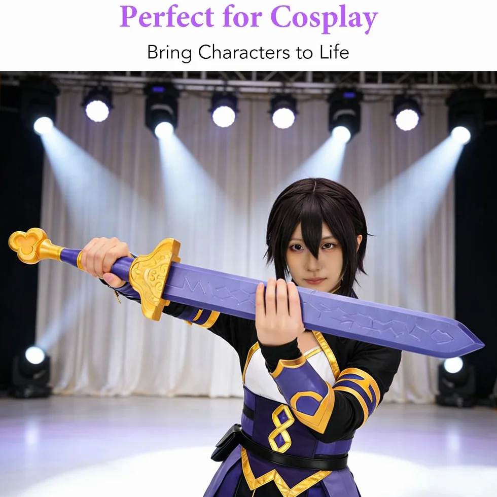 Épée Violette Cosplay Costume Prop Sword Halloween Collection Rumi Sword Replica