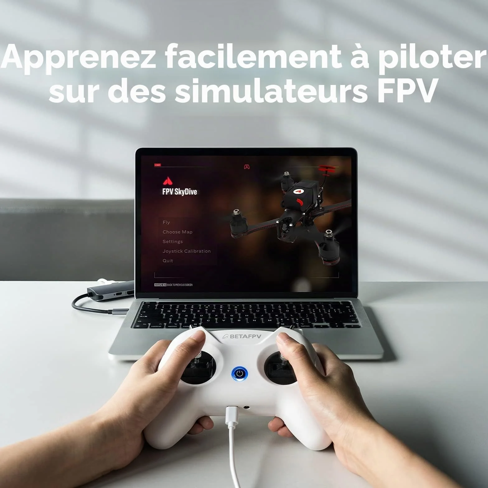 BETAFPV Kit de Drone Cetus Pro FPV RTF Avec Maintien D'altitude Autoprotection Atterrissage D'urgence 3 Modes de Vol Fonction Tortue Drone Prêt à Voler pour Débutants Adolescents, Télécommande