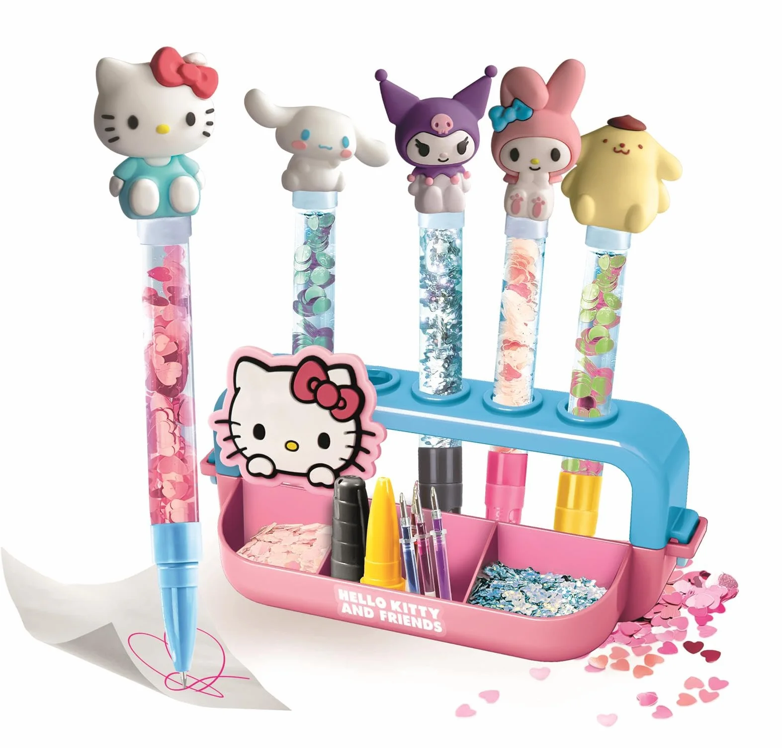 Clementoni Atelier Hello Kitty 5 Stylos Figurines Décorations Stickers 6 Ans+