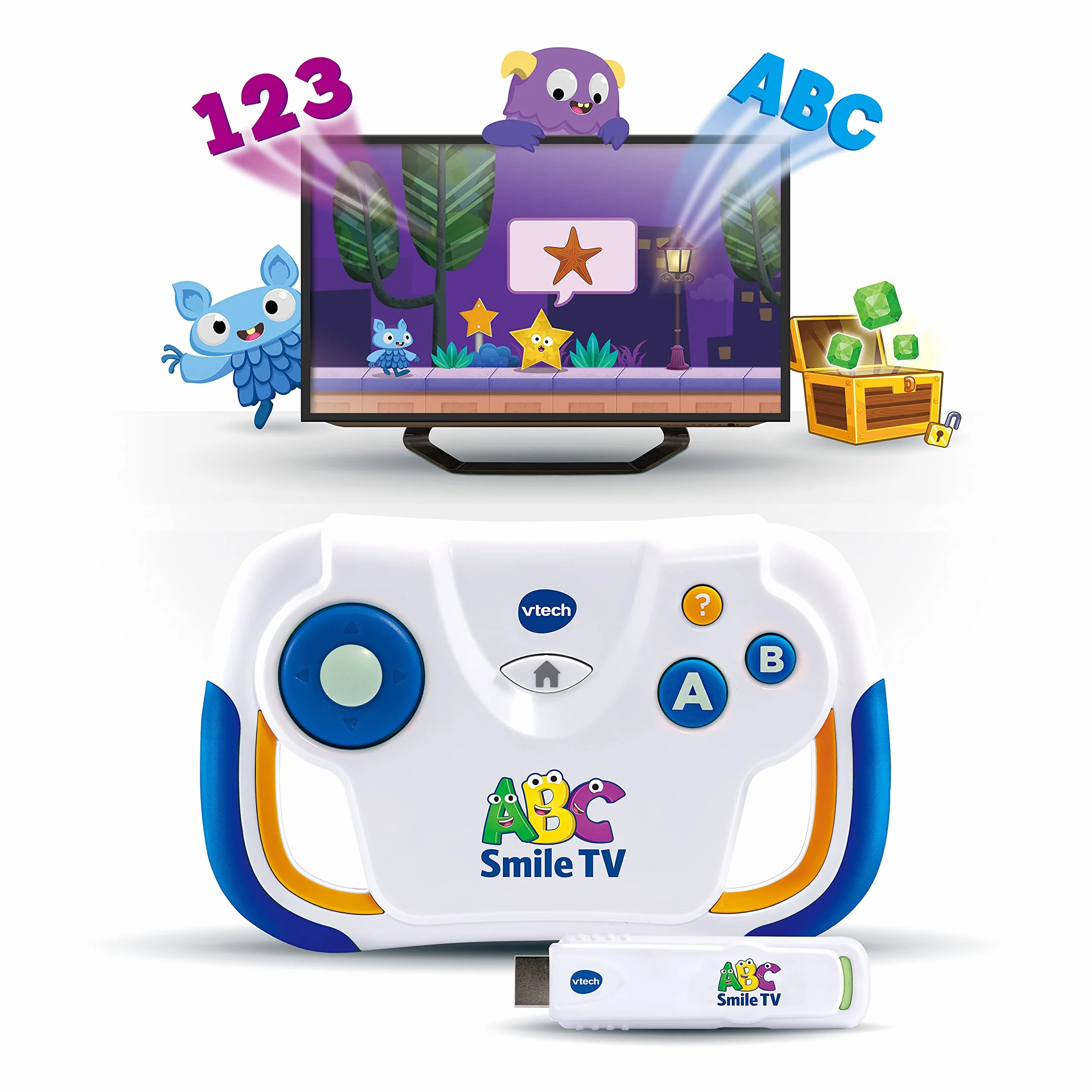 VTech ABC Smile TV Console de Jeu Multicolore