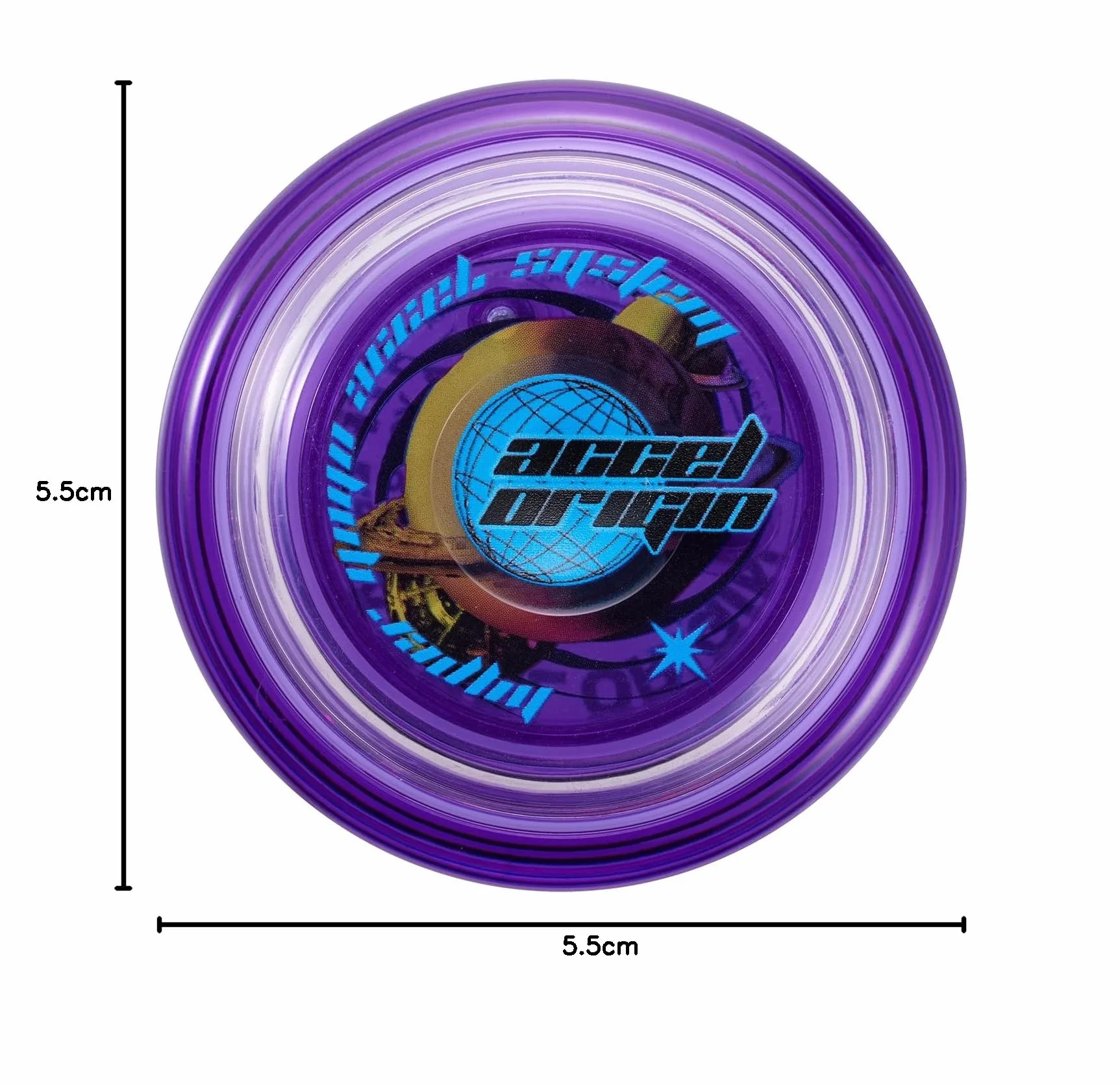 Bandai Accel Hyper Yoyo Violet Jeu d'adresse pour Enfants de 8 Ans avec Son système Accel