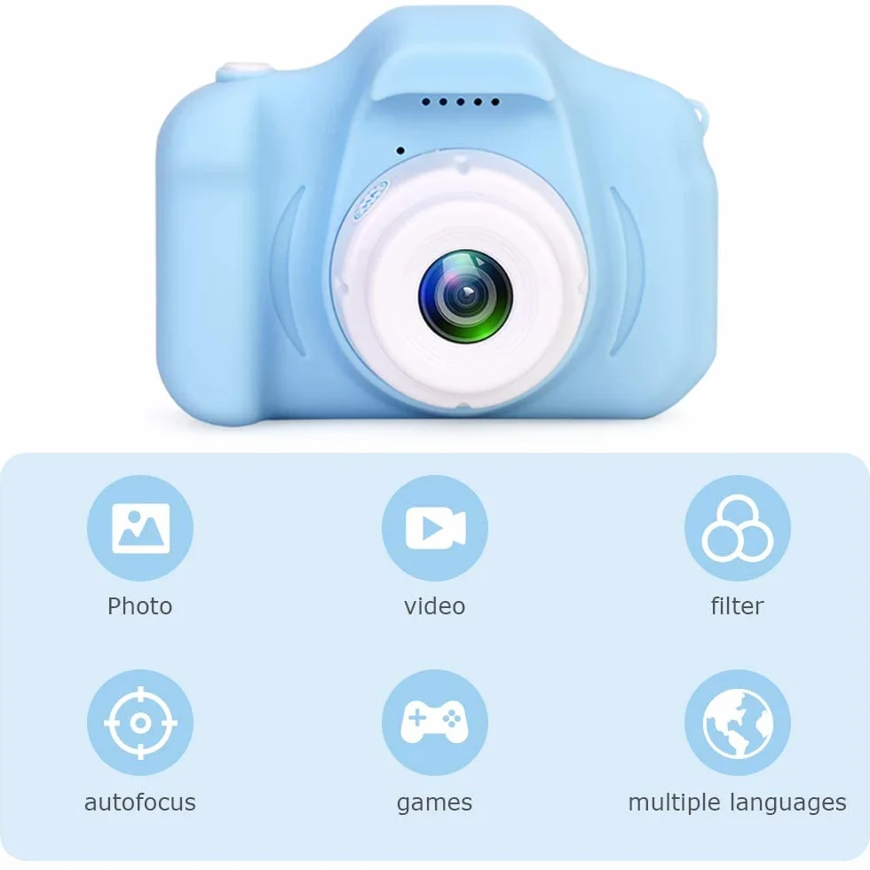 Aparat cyfrowy dla dzieci 1080P z ekranem i kartą SD 32 GB