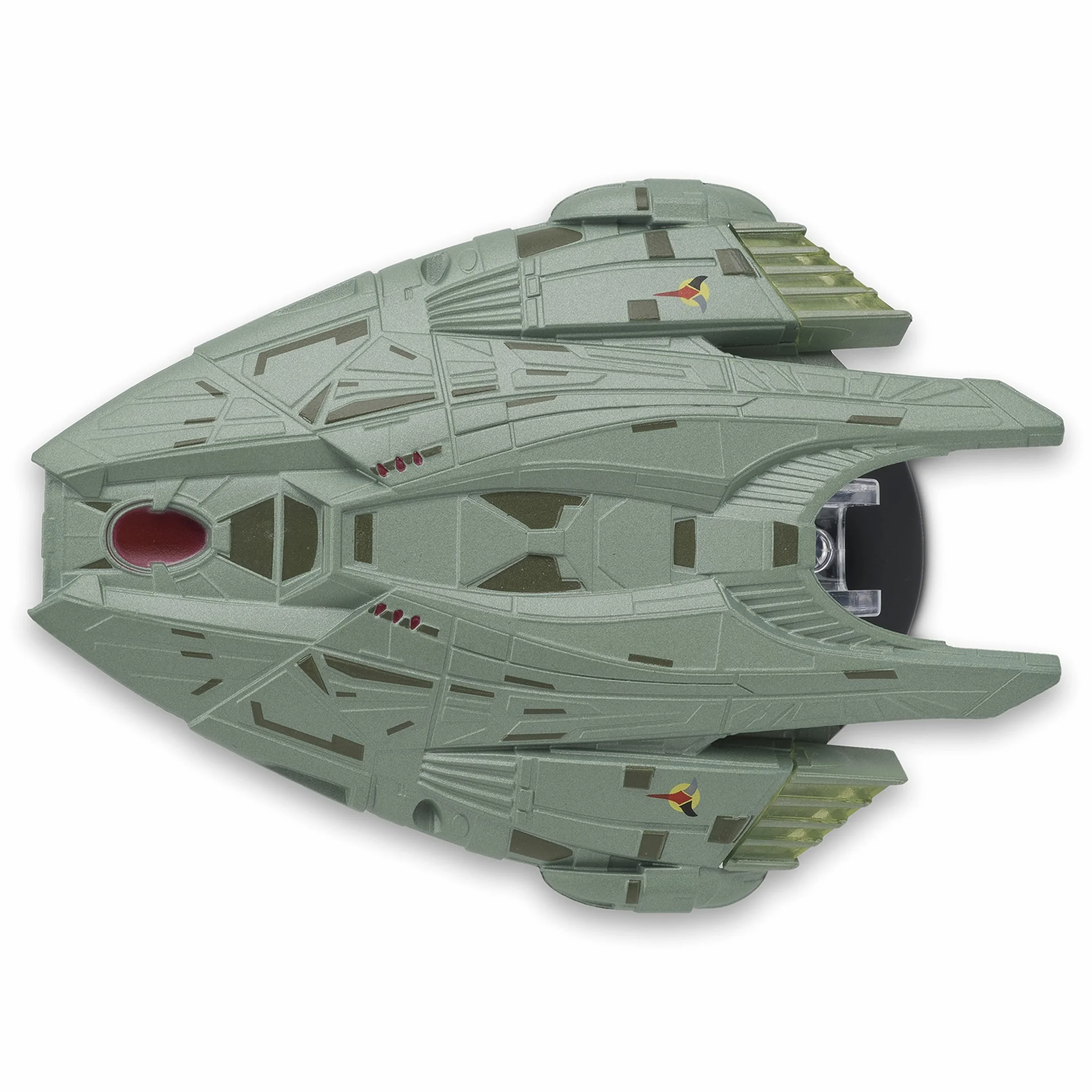Eaglemoss Star Trek Starships Klingon Goroth Vaisseau Spatial Fonte Peinte à la Main Gris Noir