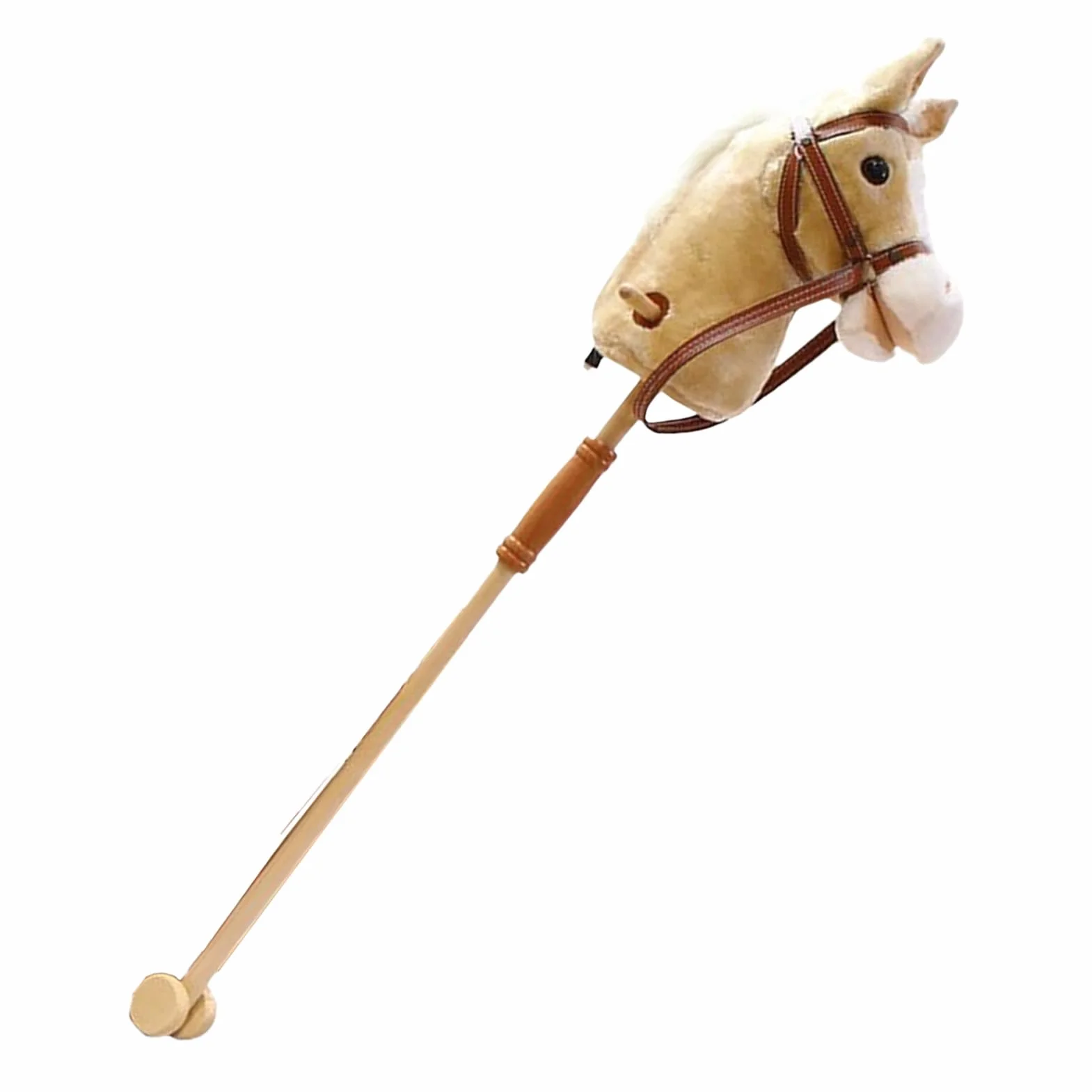 Cheval à Bâton en Bois Sonore pour Jeu d'Imitation Équestre Garçons Filles
