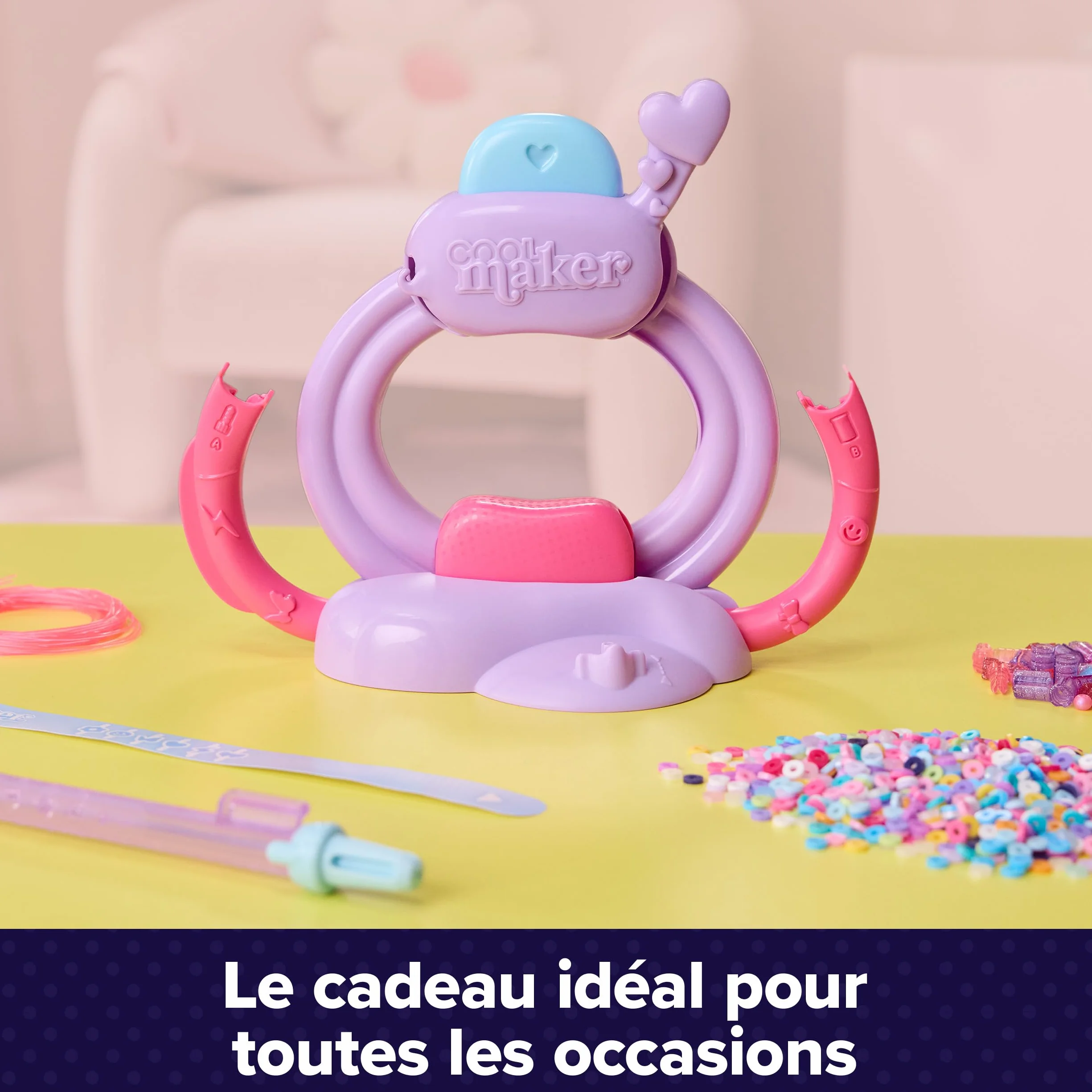 Cool Maker Atelier À Bracelets Heishi Machine Kit Bracelet Amitié 1 220 Perles Stylo À Perles Loisir Créatif Enfant 7 Ans Et +