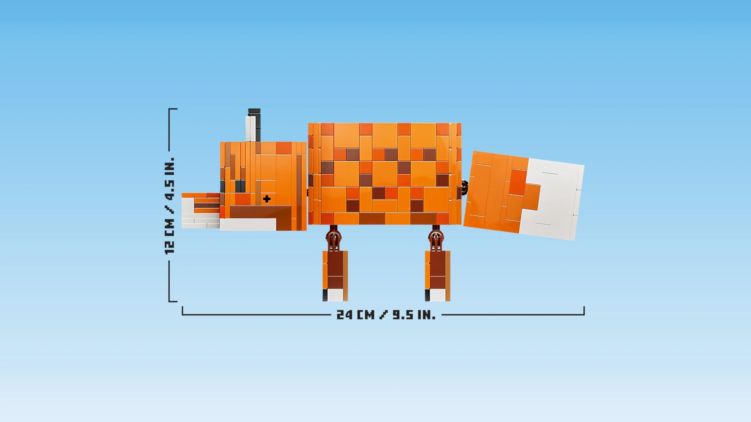 LEGO Minecraft Le Renard Jouet 3D Puzzle Figurine Animal Accessoires Cadeau Garçon Fille 10 Ans 21588