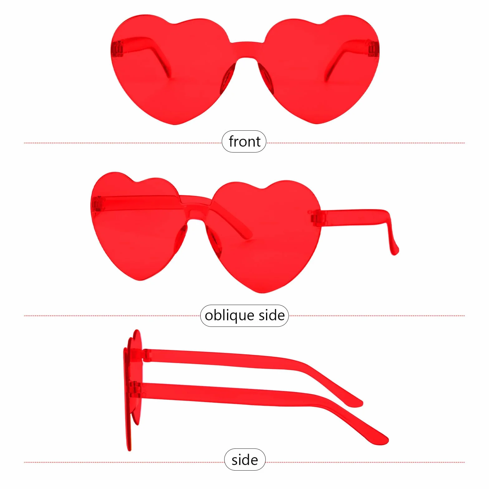 Lot de 2 boas en plumes artificielles avec lunettes en forme de cœur, décorations pour accessoires de danse - 2 m