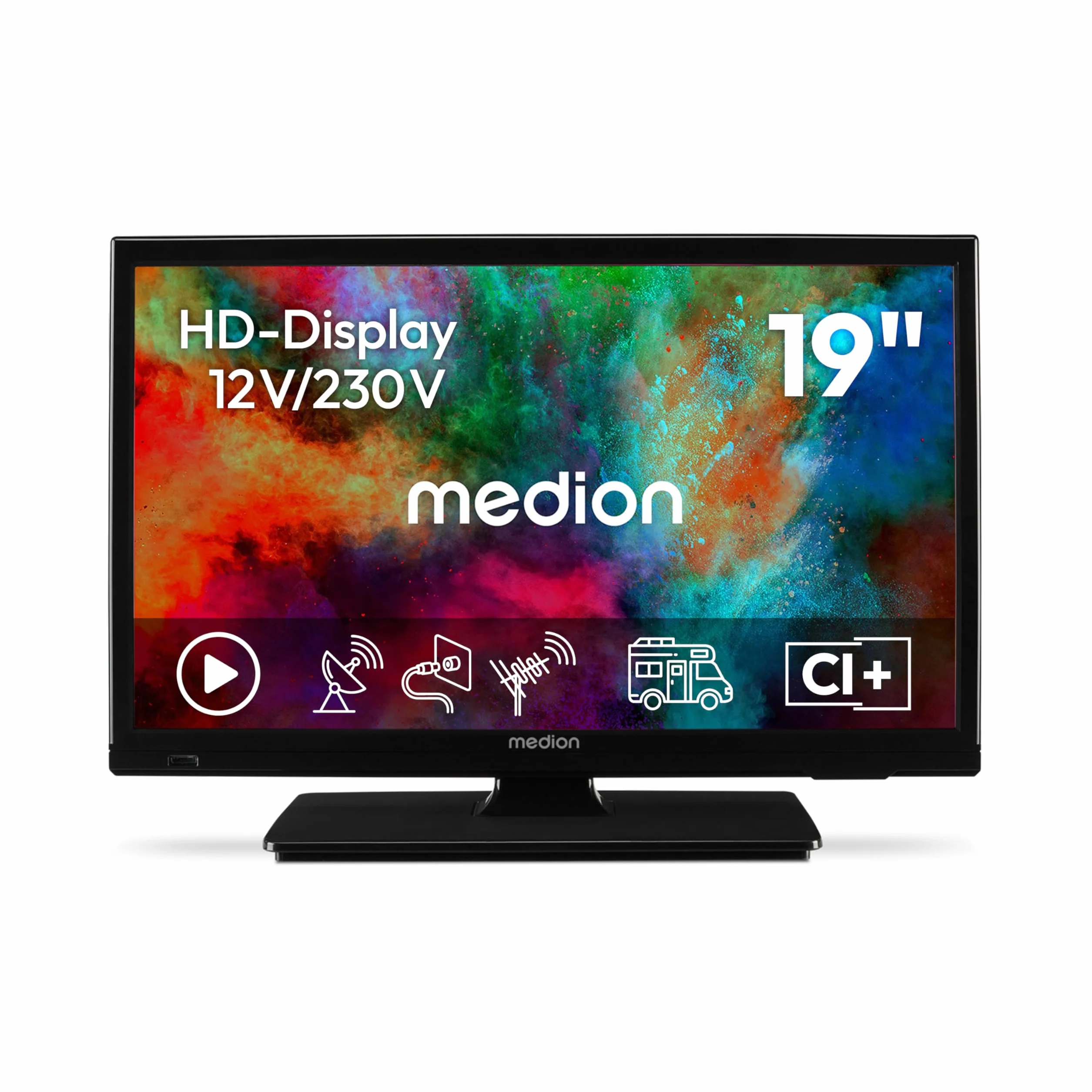 MEDION TV 19 Pouces HD (47 cm) Television Triple Tuner HDMI USB MD 819000