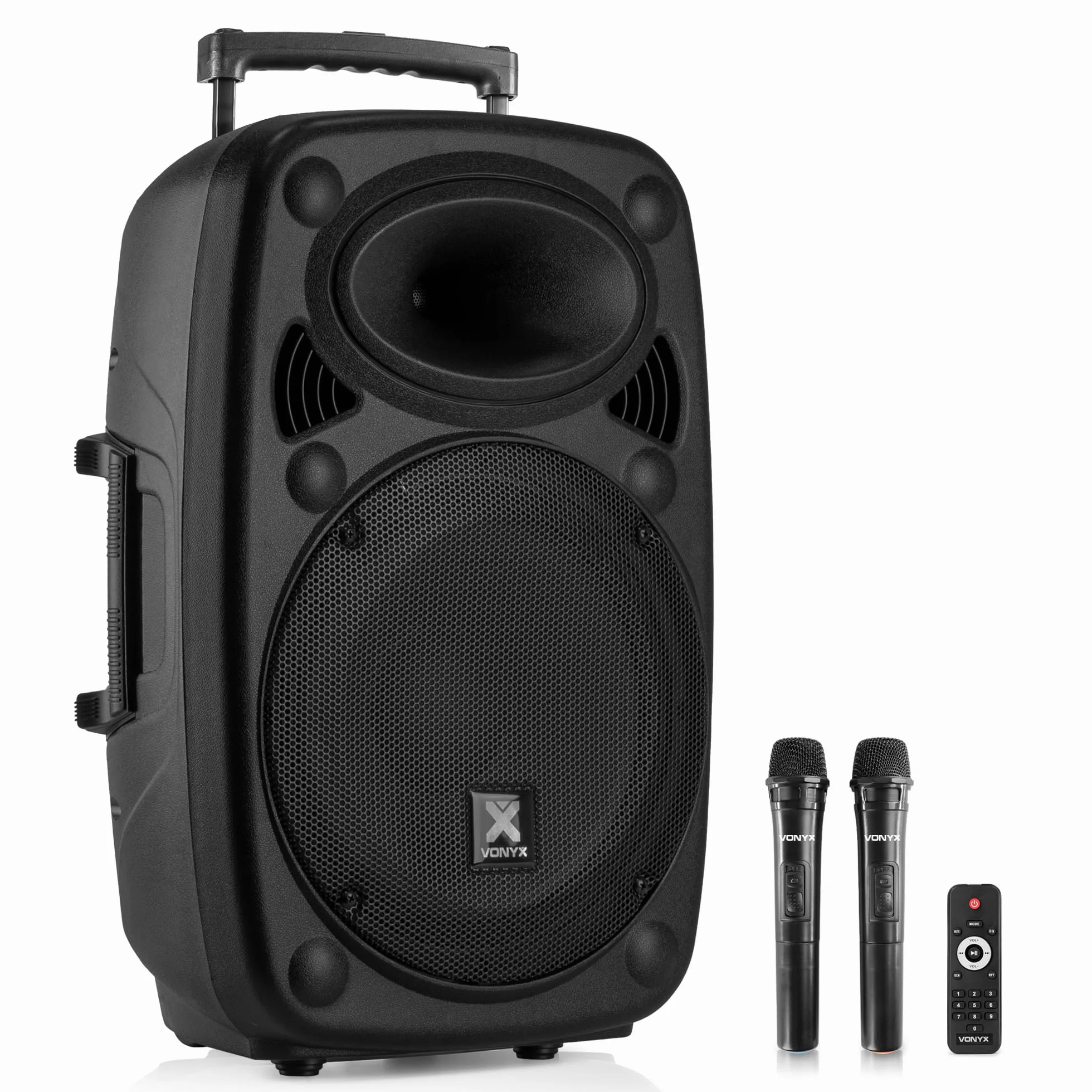 Vonyx Verve46 Enceinte Sono Portable 1000W Bluetooth 2 Micros UHF