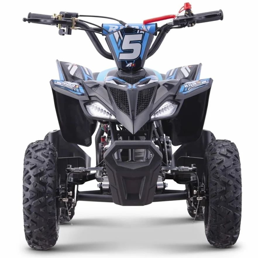 RATTE-R6 Mini Quad essence 49 cc pour enfant Bleu