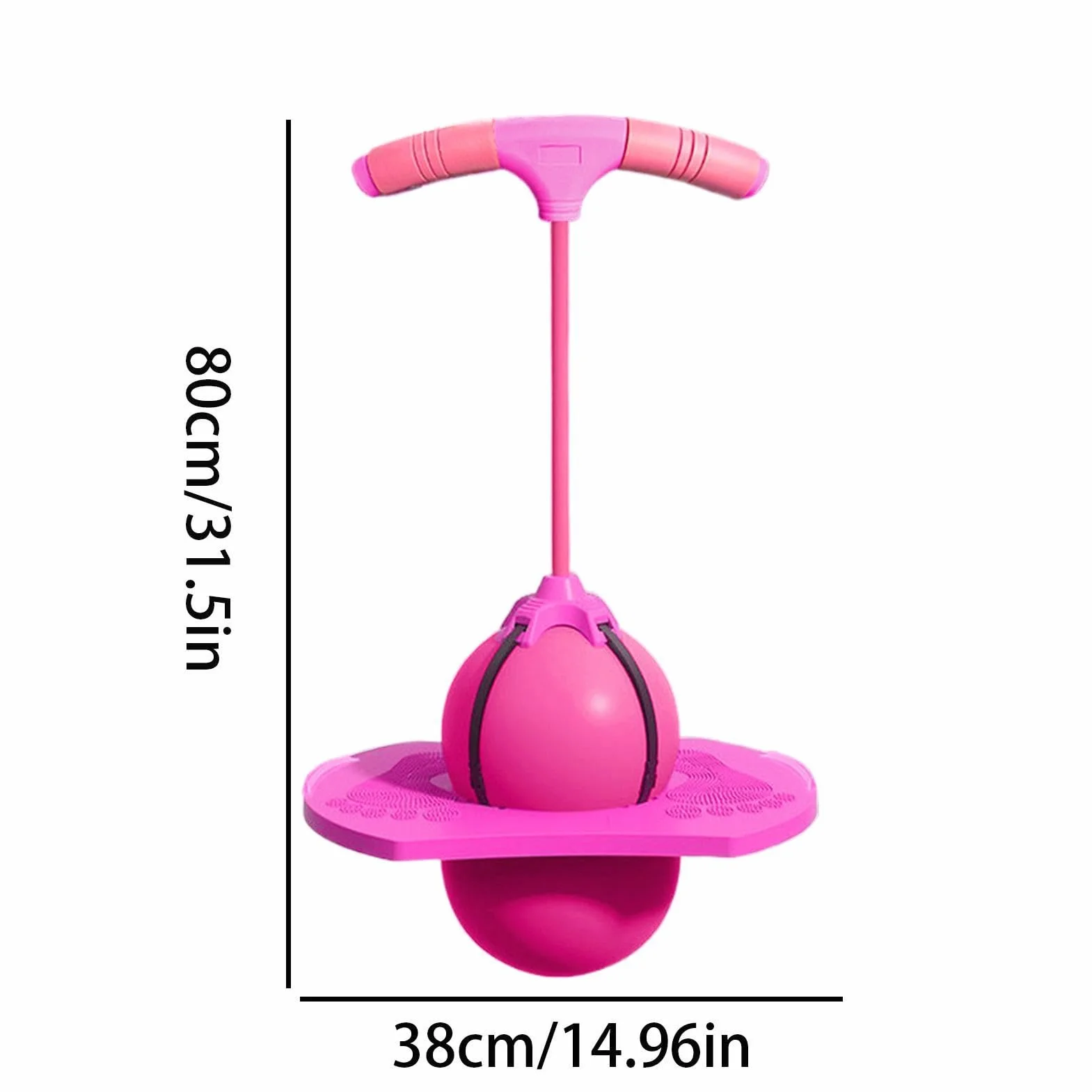 Ballon sauteur pour enfants avec poignée d'équilibre intérieur extérieur
