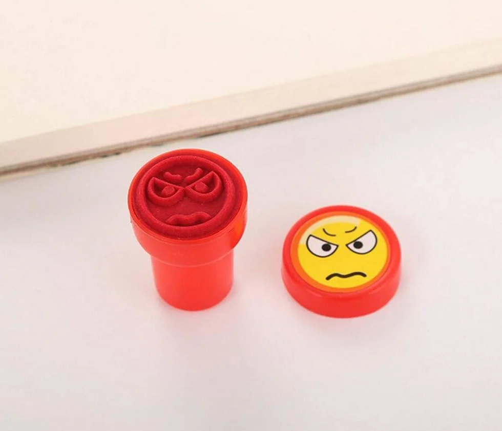 Tampons Auto-encreur Emoji pour Enfants 36 Pièces Cadeau de Fête