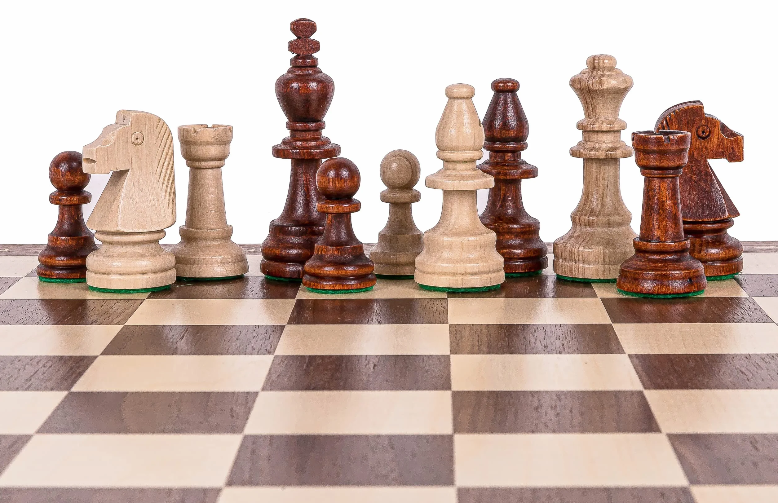 Square - Pro Set de Jeu d'échecs no 5 - Noyer LUX - Échiquier + Pièces d'échecs - Staunton 5