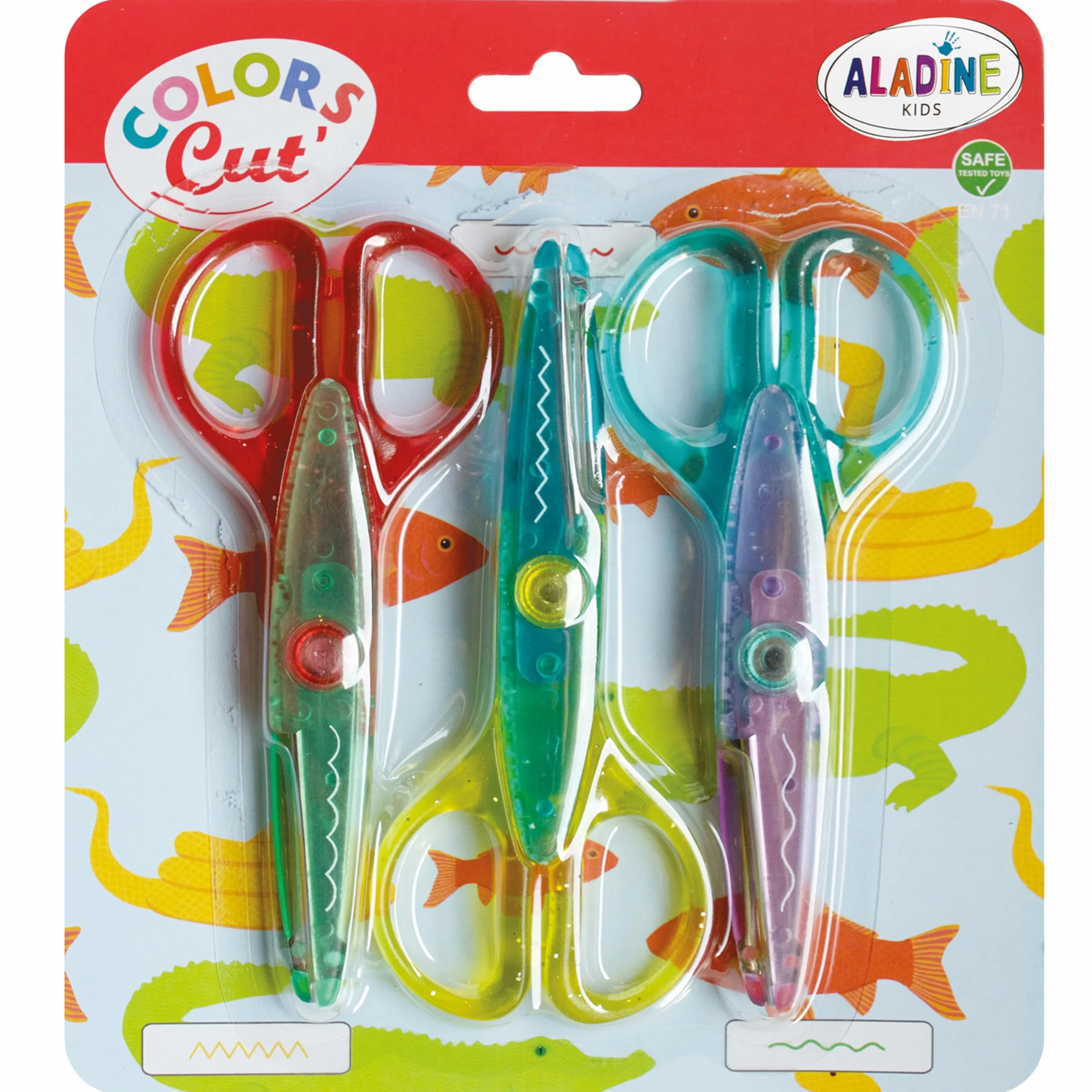 Aladine Ciseaux Cranteurs Enfant Découpe Zig Zag Vagues 3 Ans Loisirs Créatifs Scrapbooking