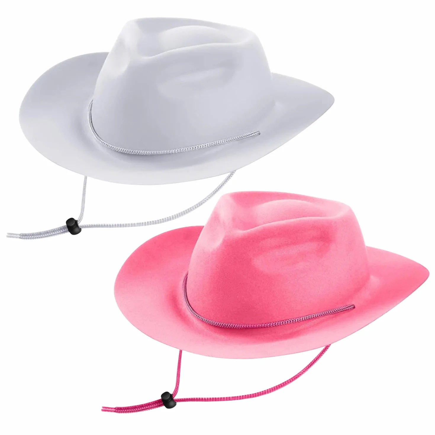 Chapeau de Cowboy en Feutre avec Cordon de Serrage Réglable