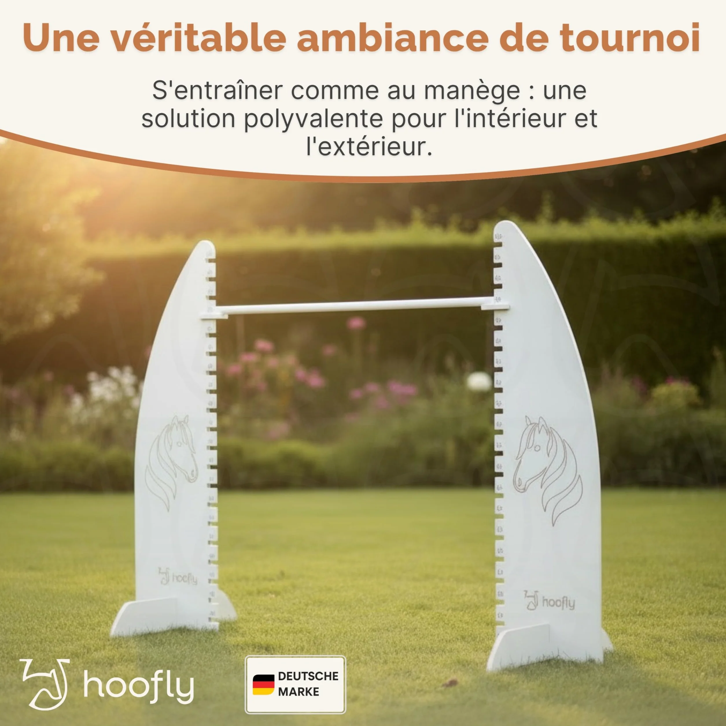 Hobby Horse Obstacle réglable en hauteur 100 cm – Obstacle de tuning pour enfants et adolescents