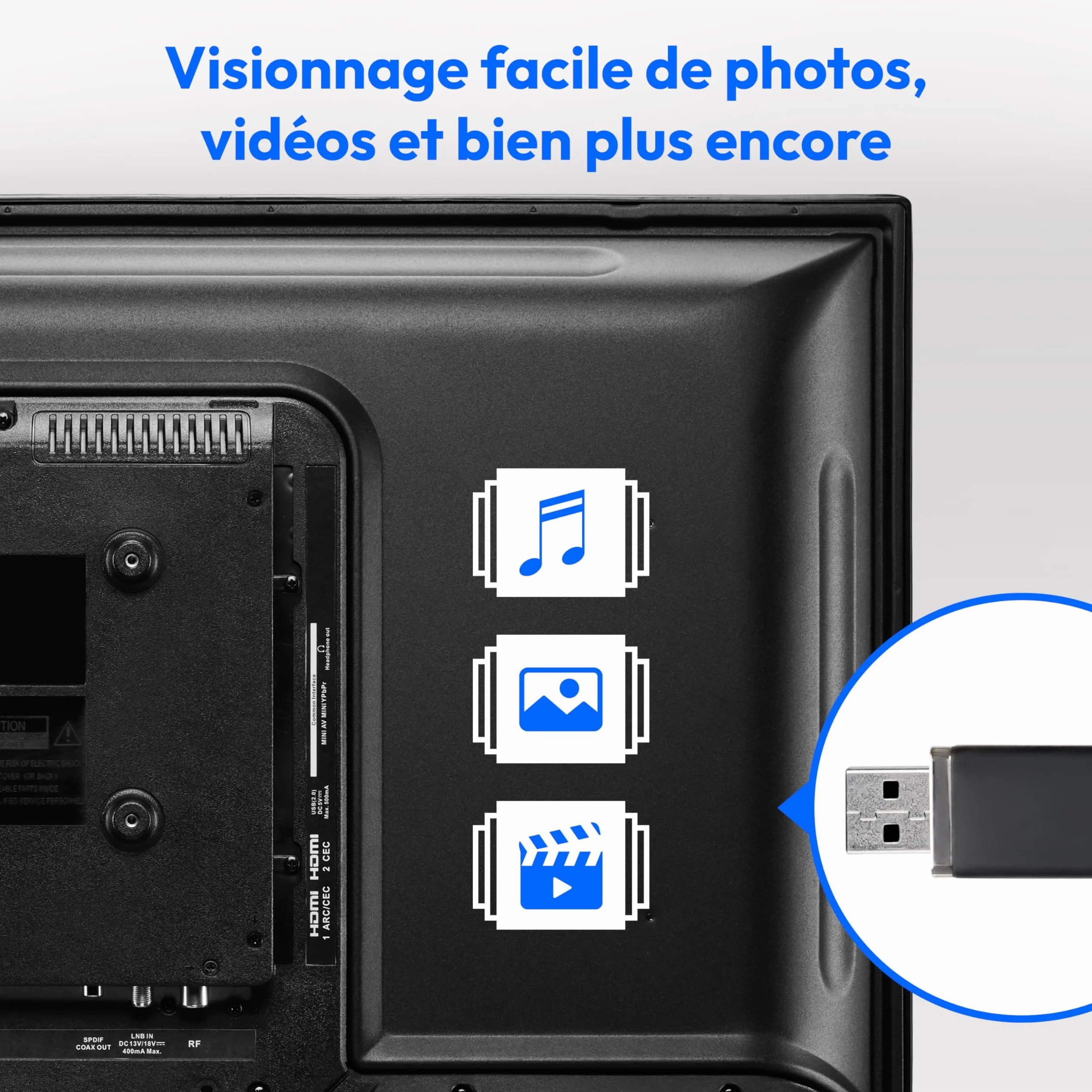 MEDION E14080 Téléviseur Full HD 100,3 cm 40 Pouces Lecteur DVD intégré Triple Tuner DVB-T2 DVB-C DVB-S2