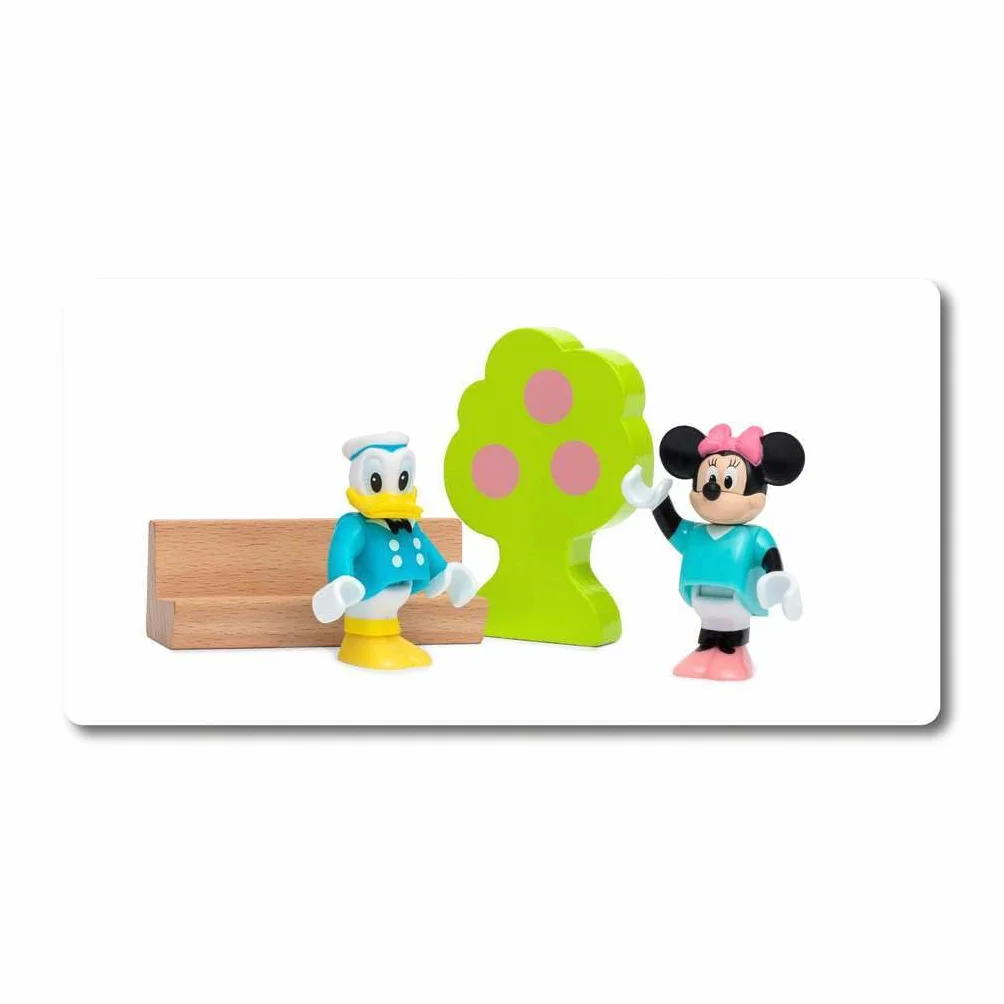 BRIO Circuit Mickey Mouse Disney Mickey and Friends Coffret Complet 18 pièces Train en Bois Jouet dès 3 Ans