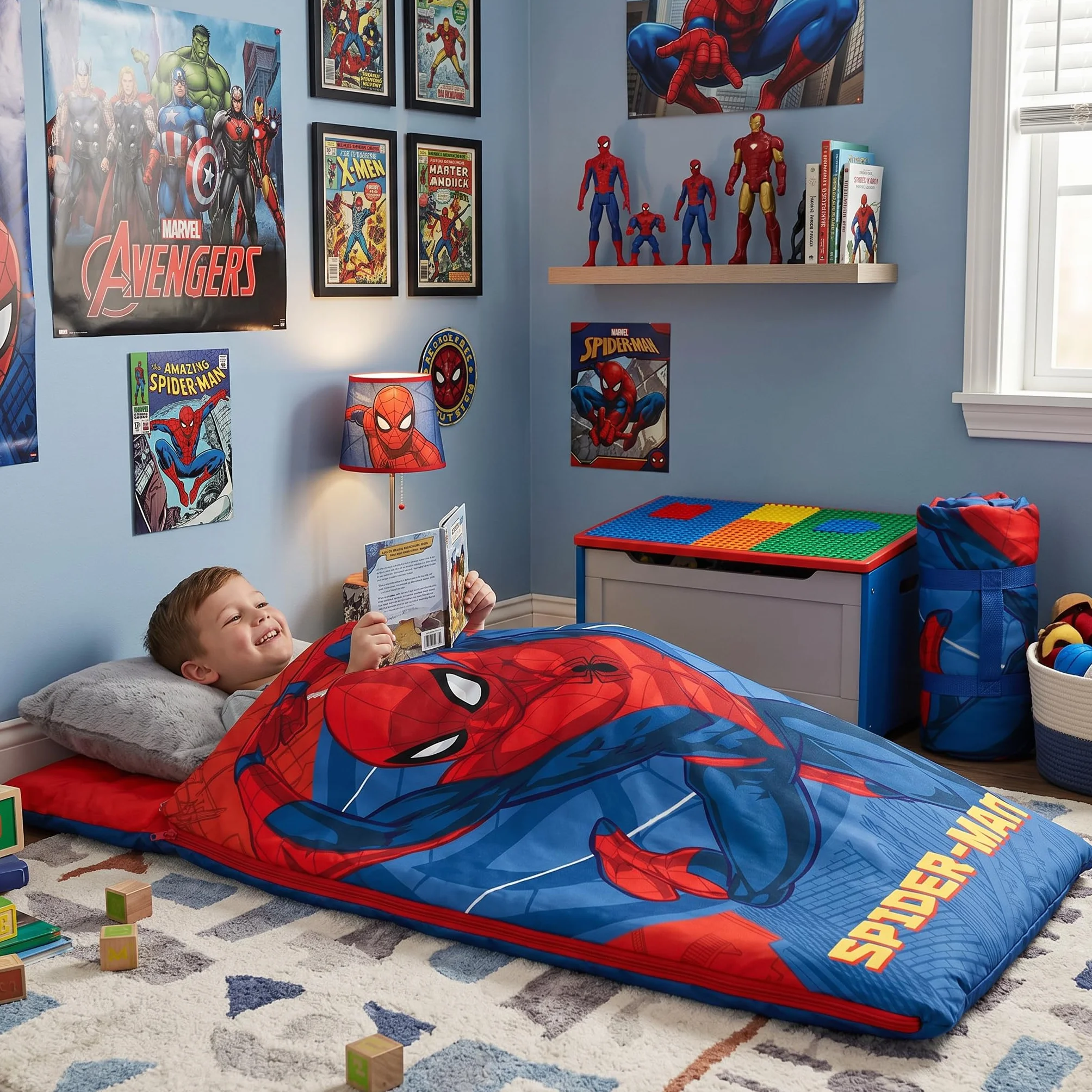 Disney Cars Minnie Mouse Marie Cat Spiderman Avengers Sac de Couchage Enfants 70x140 cm Polyester Fermeture éclair