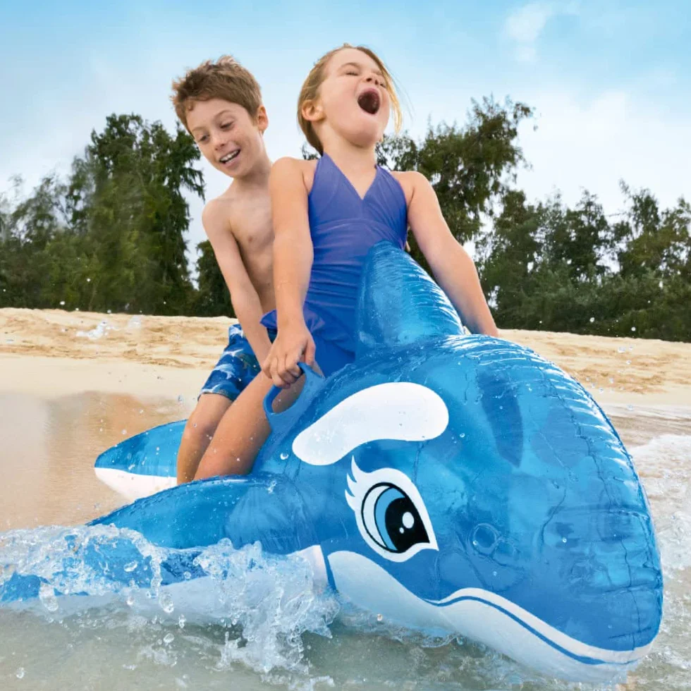 Intex 58523 John Adams 60-Inch Little Whale Ride-On Blue