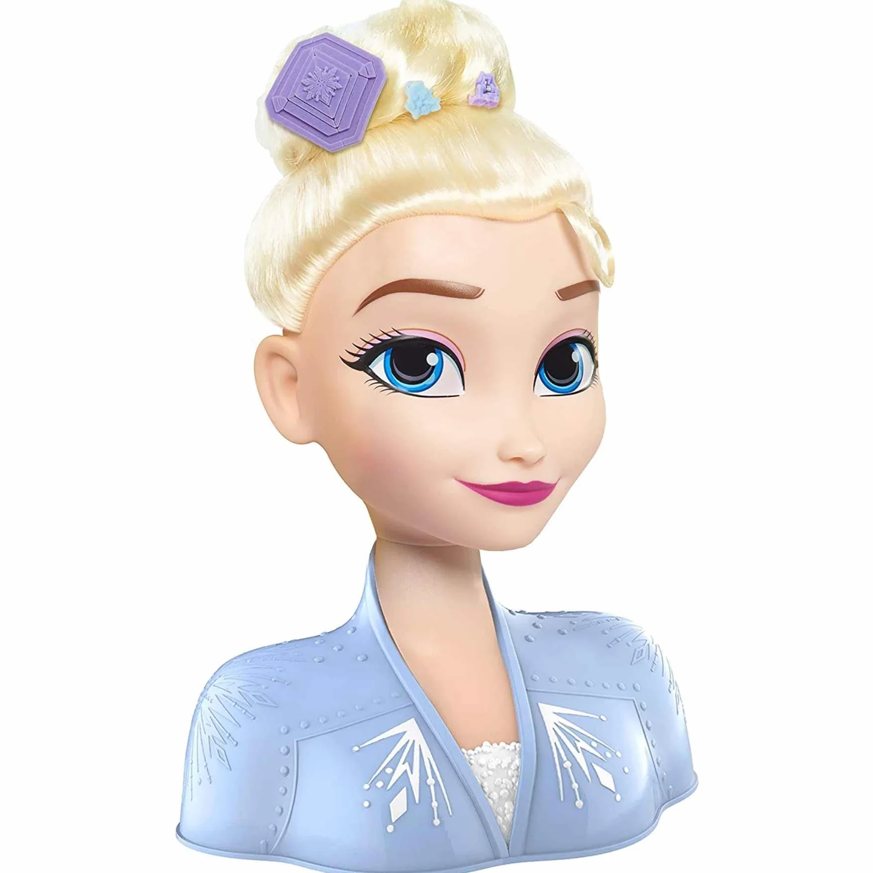 GIOCHI PREZIOSI LA REINE DES NEIGES 2 Elsa Tête à Coiffer Basic 14 Accessoires de Coiffure Jouet Enfants 3 Ans FRND2
