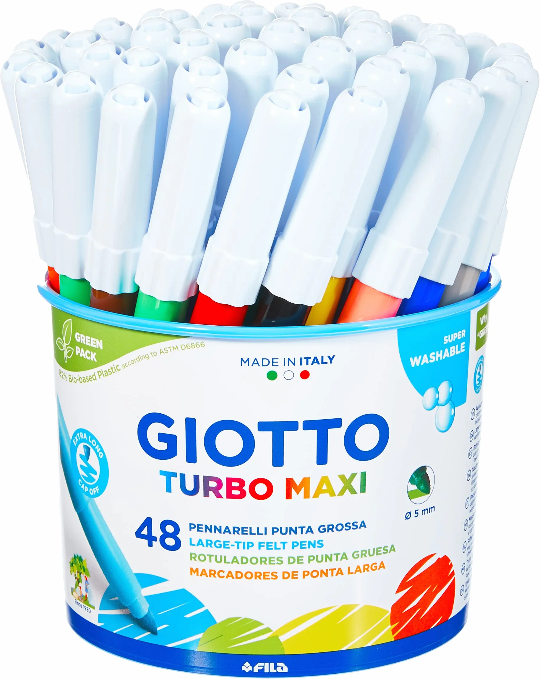 Giotto Turbo Maxi Pot 48 feutres