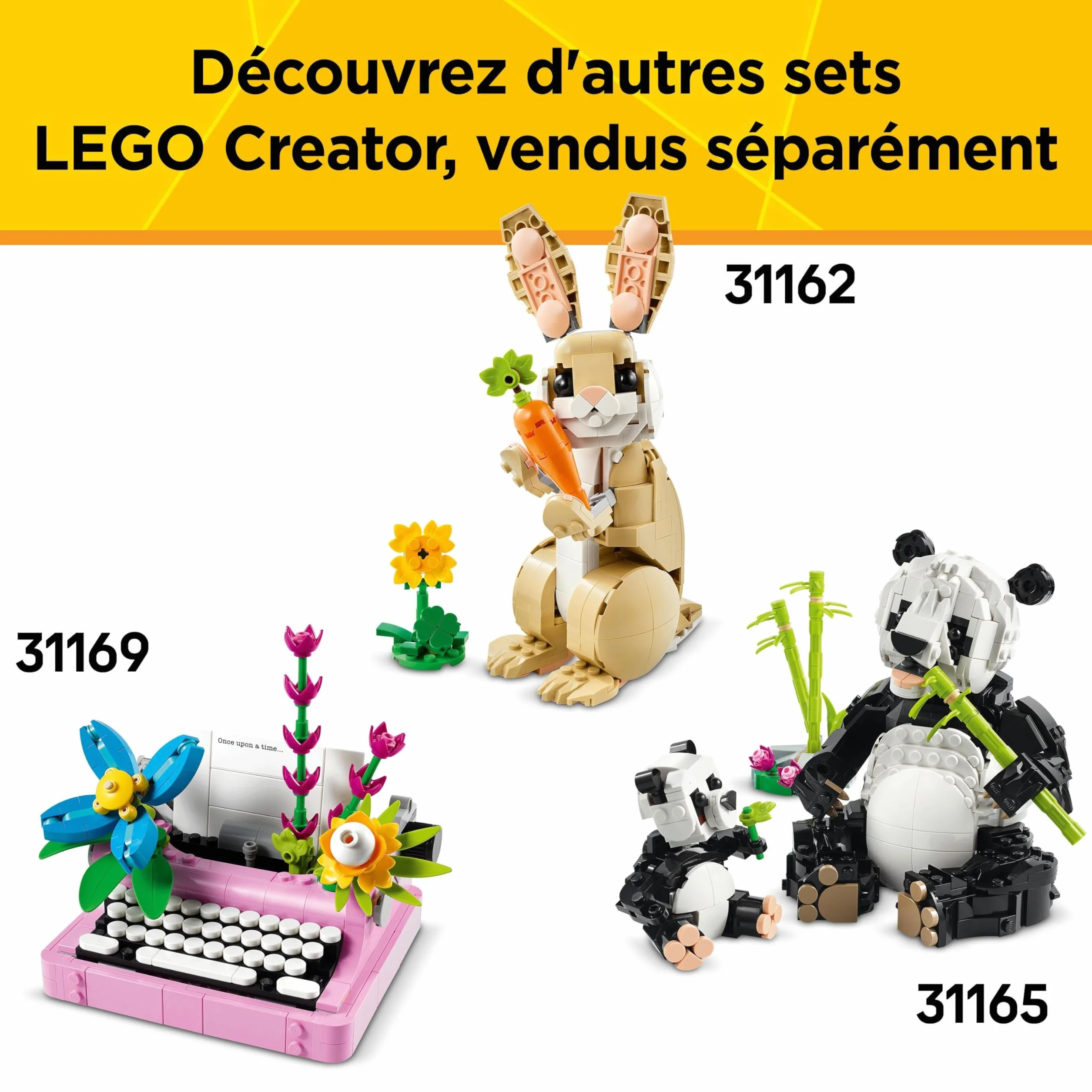 LEGO Creator 3-en-1 Le Chat Joueur 31163 Figurine Animal Transformable Chien Pigeon Cadeau Enfant 8 Ans