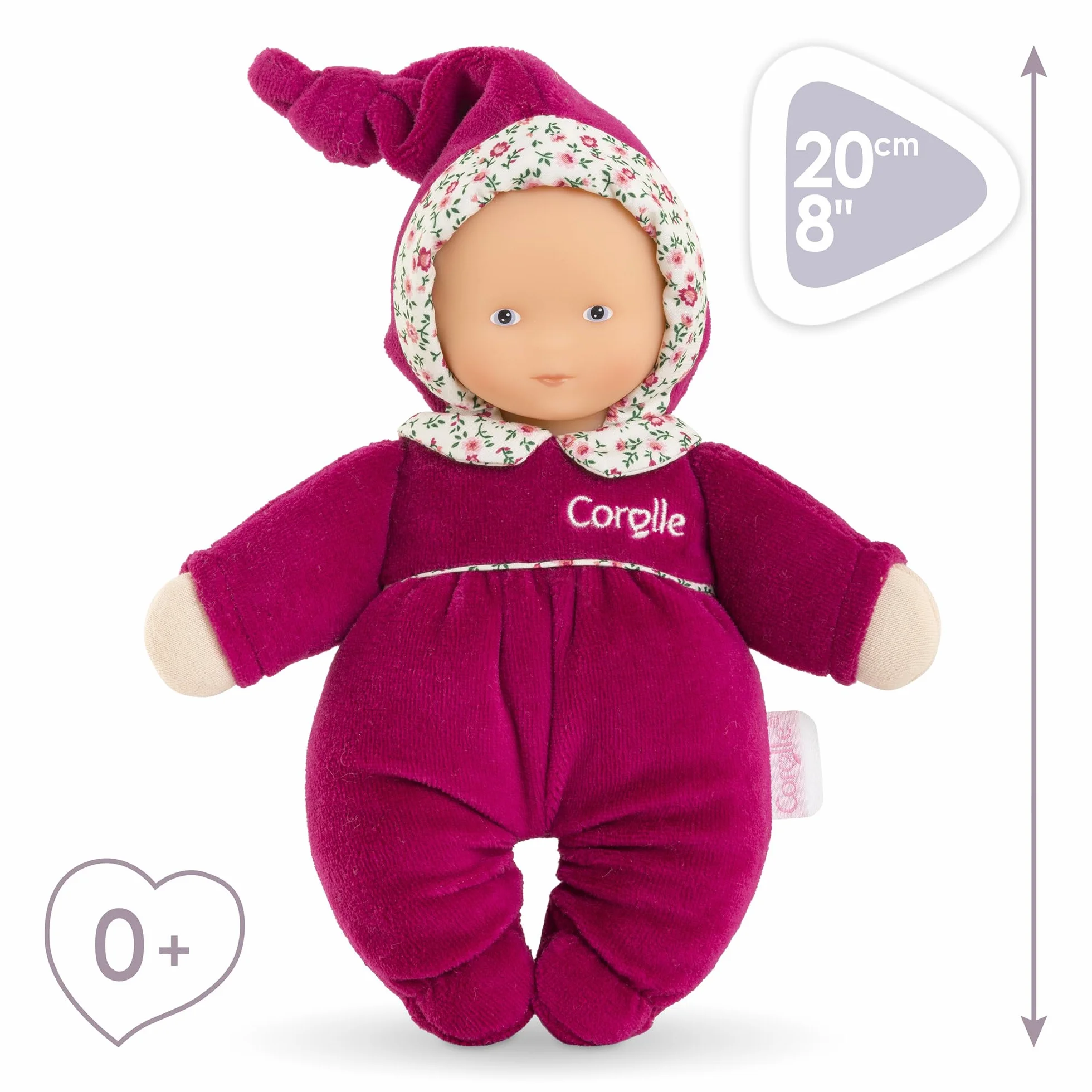 Corolle Mon Doudou Babidoux Rose Grenadine 20cm