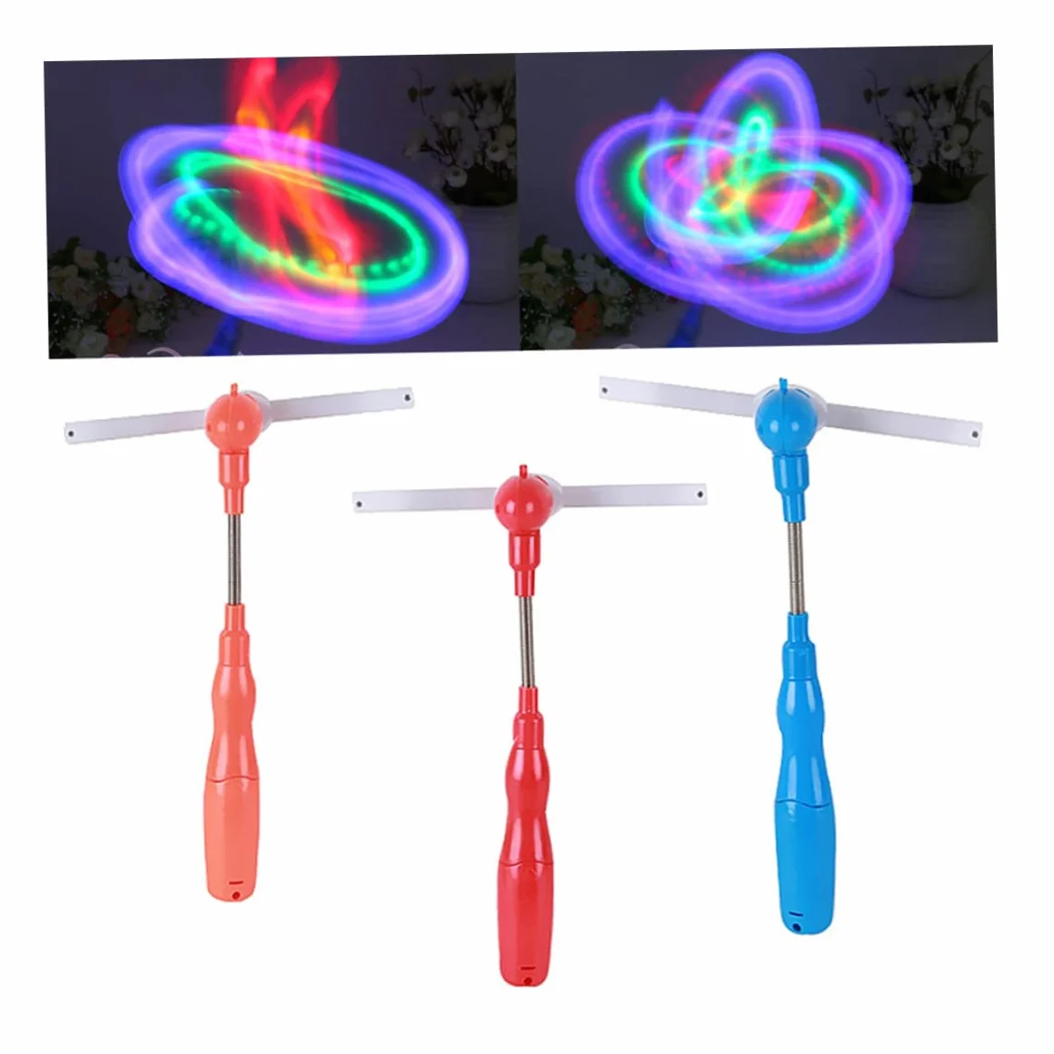 Musique LED Spinner Windmill Clignotant éclair