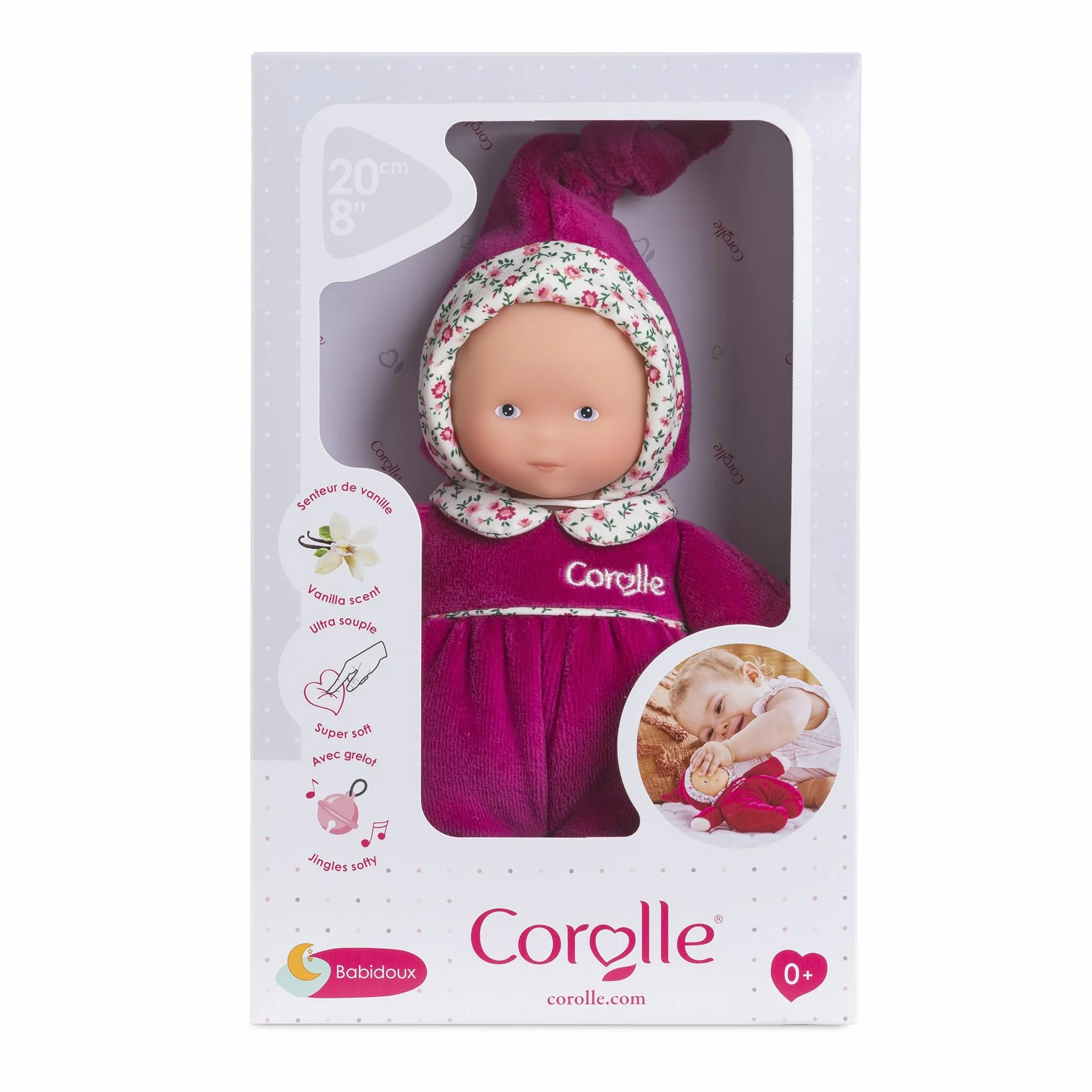 Corolle Mon Doudou Babidoux Rose Grenadine 20cm