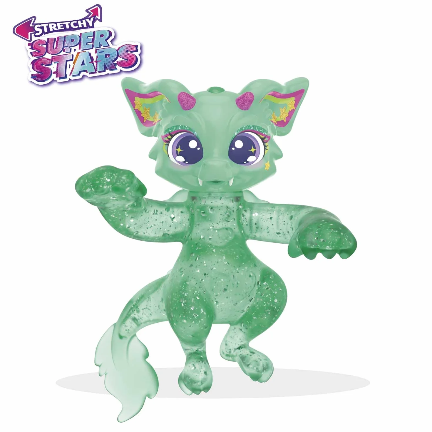 CRAZE Superstars Stretchy Drumylee Figurine d'action Super élastique Remplissage Slime Enfant Jumbo