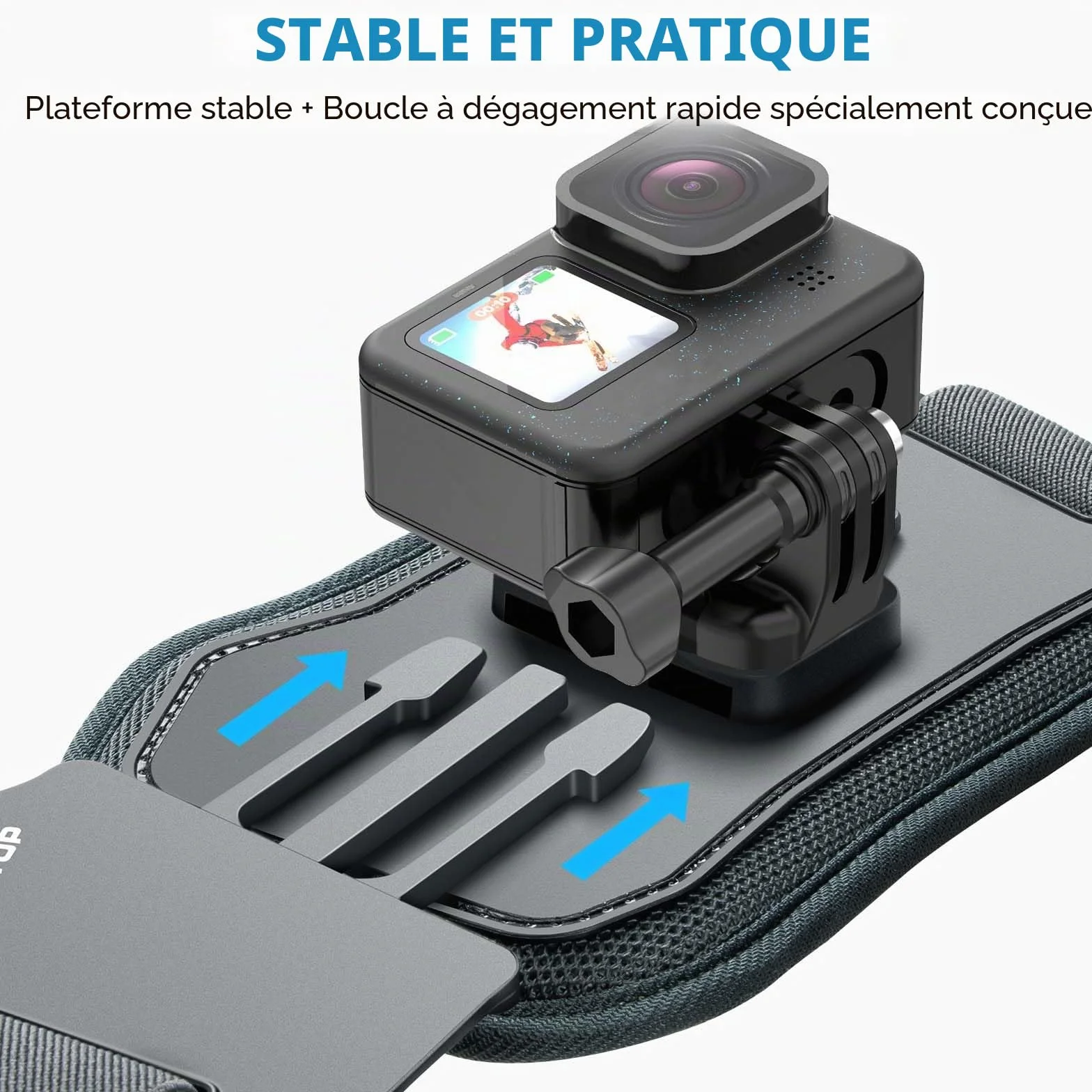 Harnais Fixation de Poitrine Chesty Sangle Compatible GoPro Hero 13 12 11 10 9 8 7 6 5 Session DJI Osmo Caméras d'action
