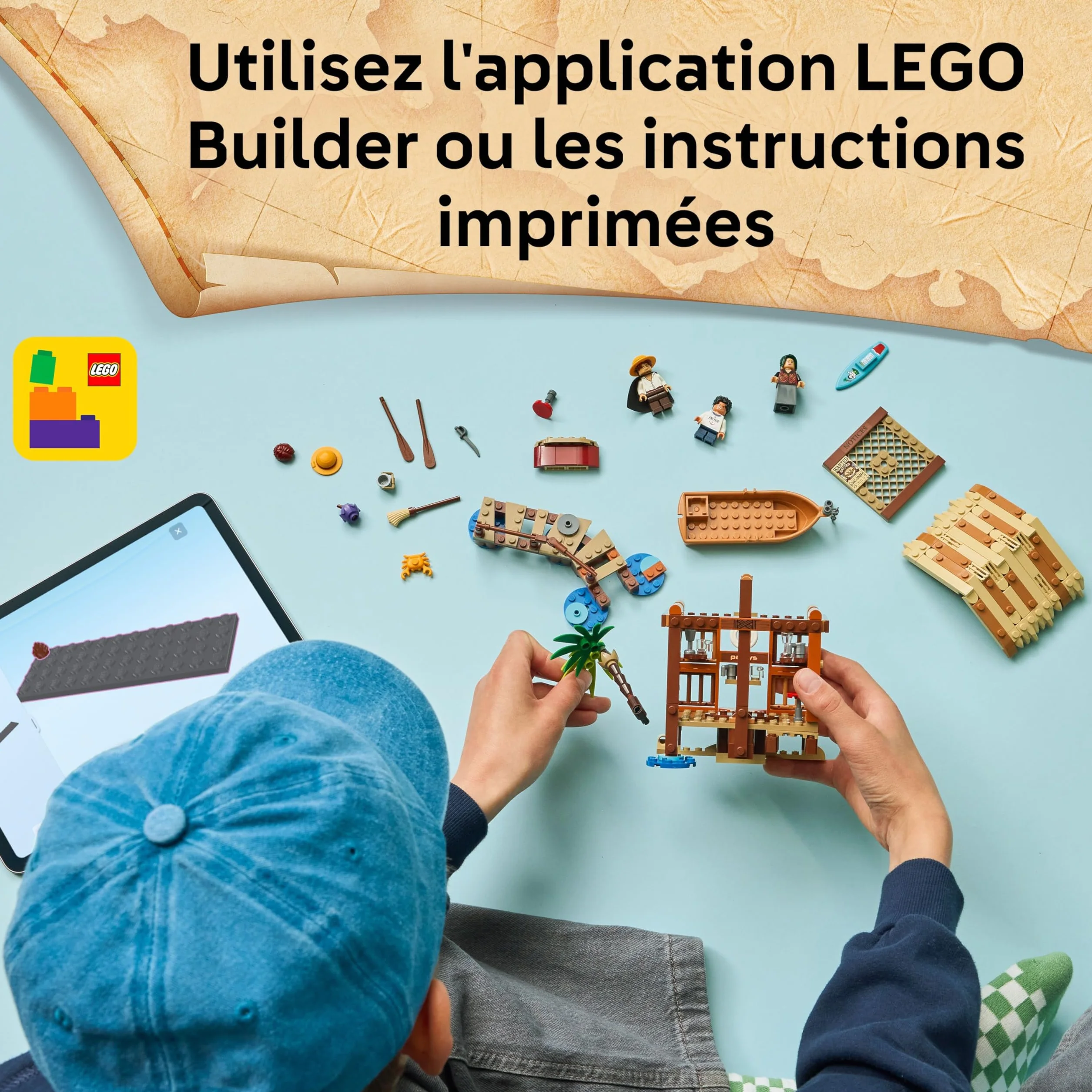 LEGO One Piece Le Bar du Village de Fuchsia Jouet Bateau Minifigurines Luffy Shanks Makino Accessoires Affiche Wanted Cadeau Anime 8 Ans 75636