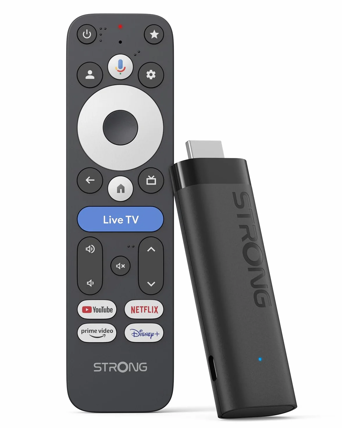 STRONG Leap-Nova-X TV Stick Android 14 2 Go RAM 32 Go ROM 4K UHD Dolby Vision HDR10+ Wi-Fi 6 Commande Vocale