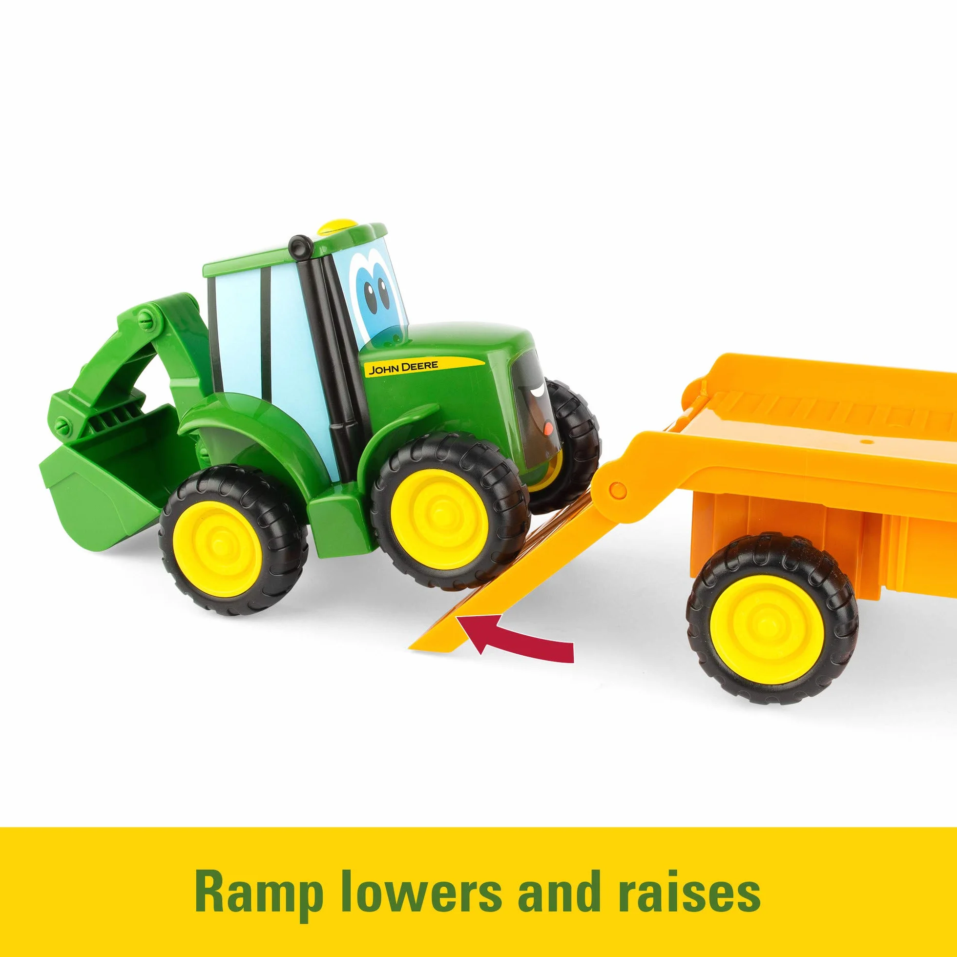 John Deere Johnny Dépanneuse Ensemble Jouets Tracteur Transport Ferme Tout-Petits Pousser 18 Mois 2 3 Ans