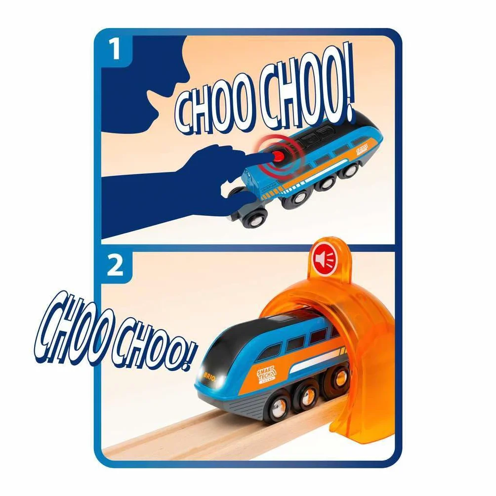 Brio World Locomotive à Enregistreur Vocal Smart Tech Sound Train électrique Intelligent STEM Jouet 3 Ans