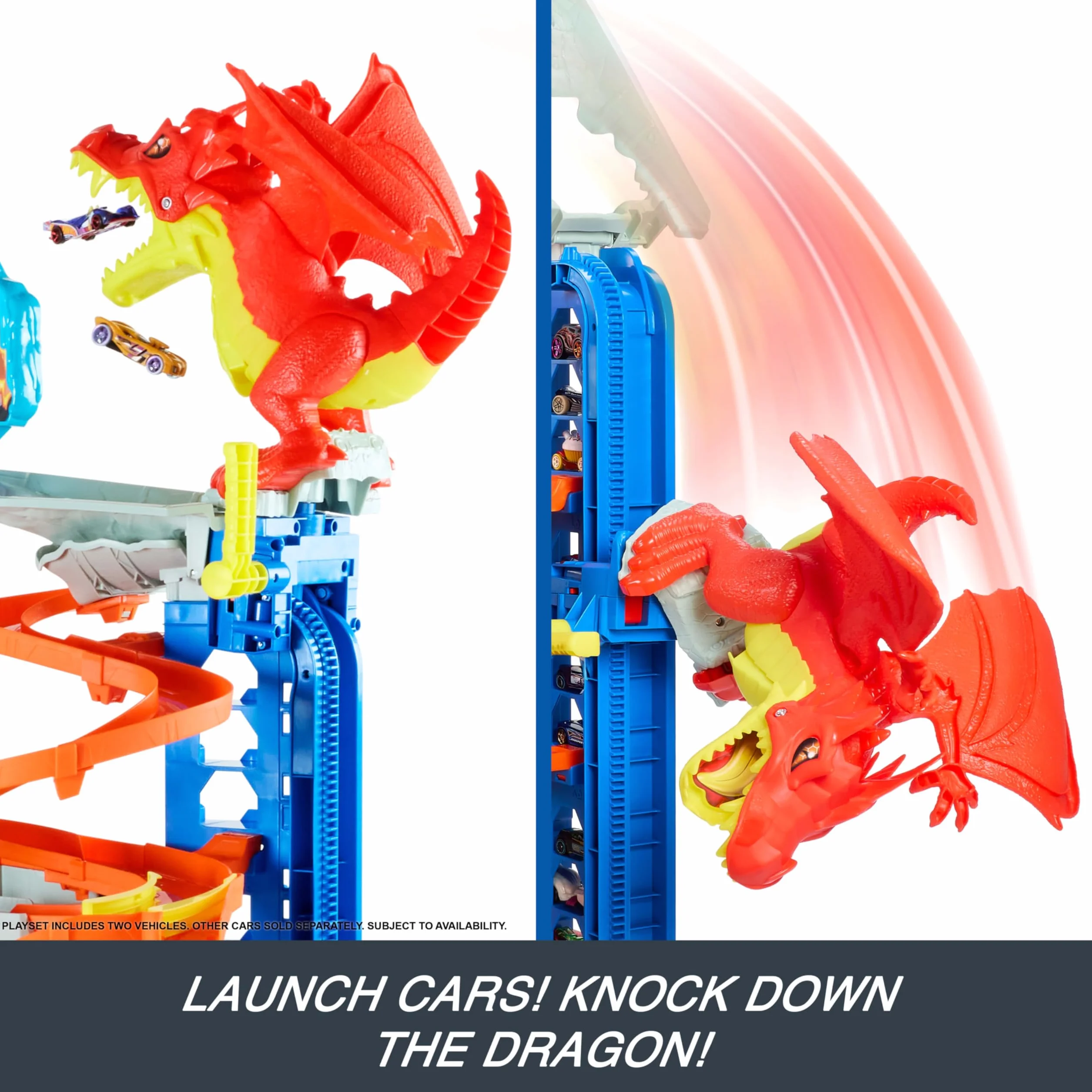 Hot Wheels Let's Race Netflix City Garage Ultime Coffret Jeu Construction 2 Voitures Rangement 50+ Voitures Échelle 1:64 4 Niveaux 5 Ans+