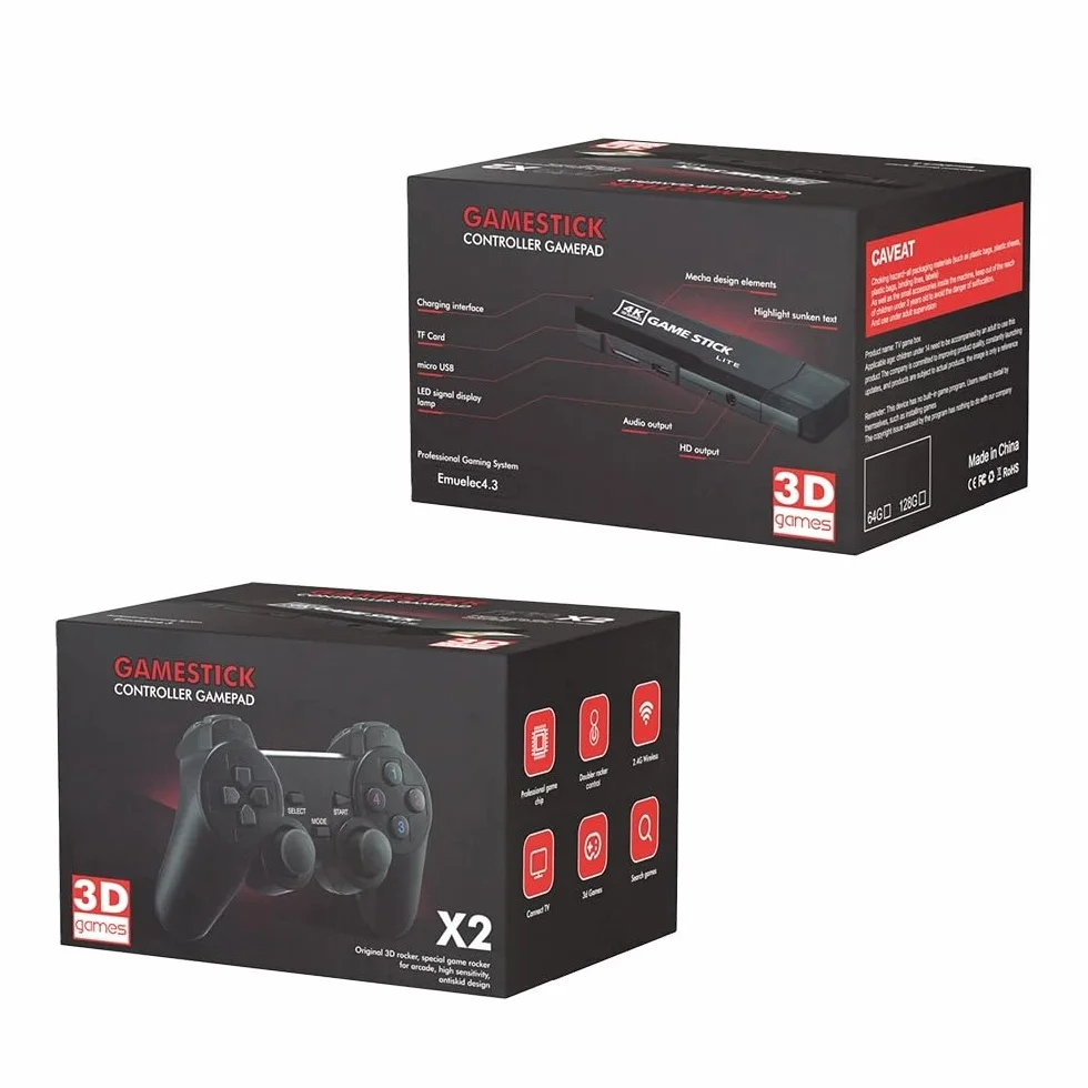 SCULPYA RÉTRO Edition Console Gaming X2 Consoles de Jeu Rétro sans Fil 64G 40000+ Jeux HD Portable