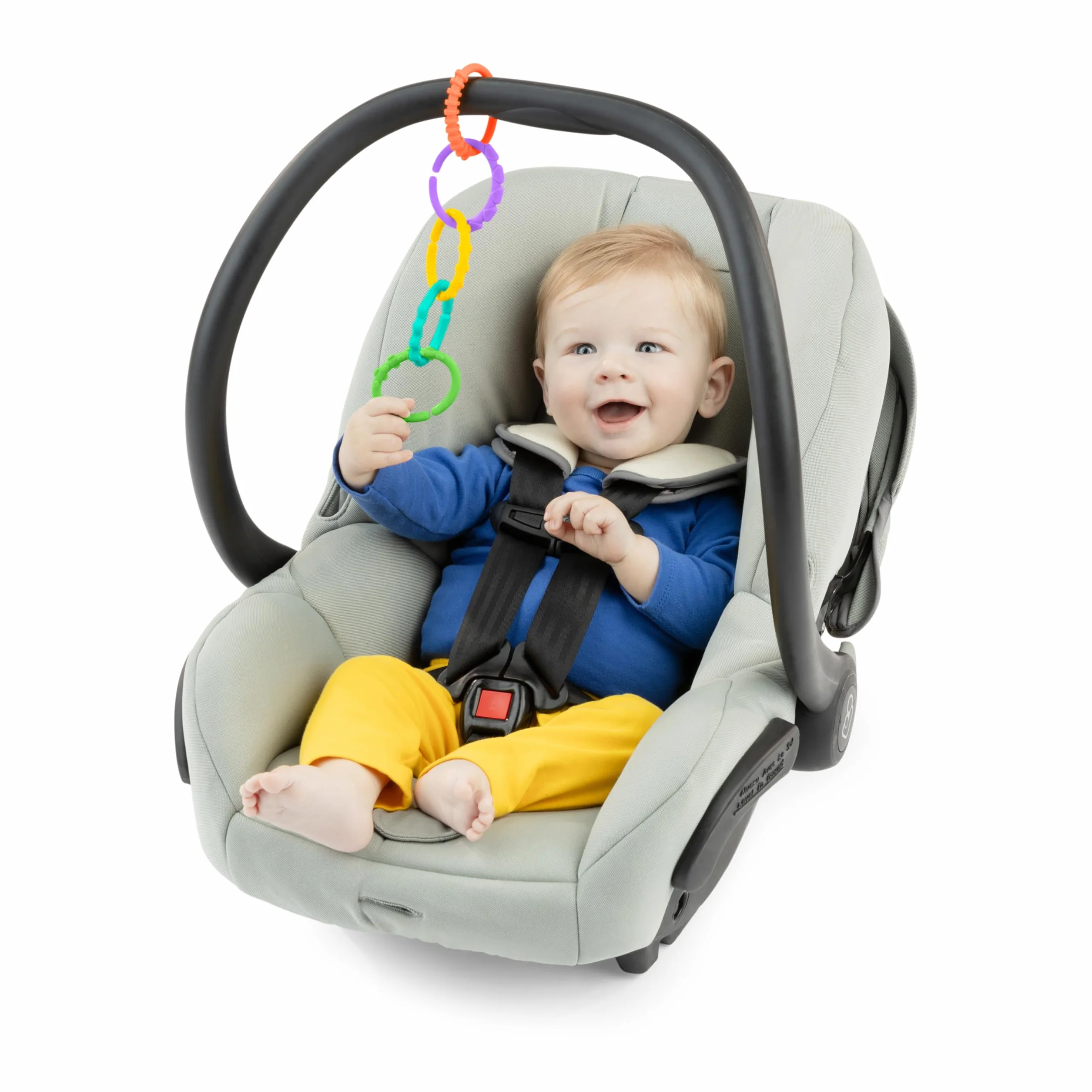 Bright Starts Lots of Links Jouets à anneaux pour poussette 24 pièces sans BPA 0 mois+