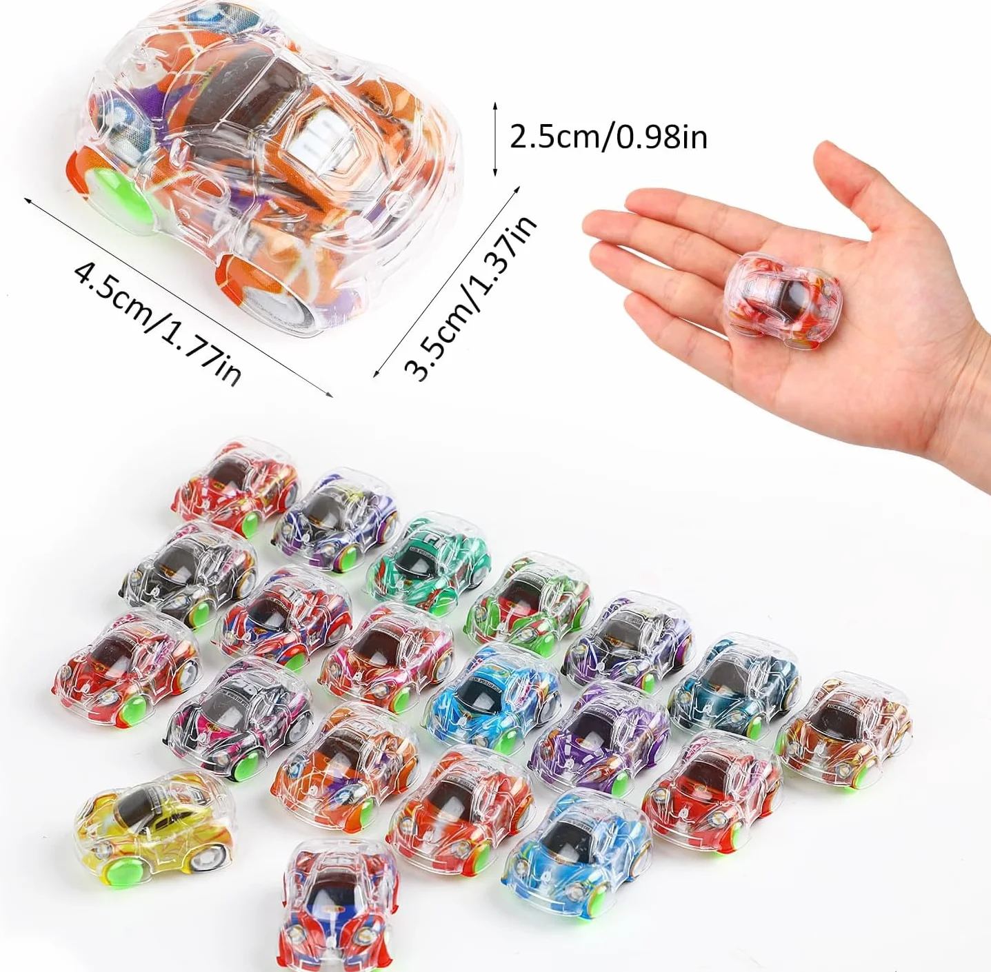 DERAYEE Mini Voiture à Friction, Jouet Voiture Enfant 30PCS