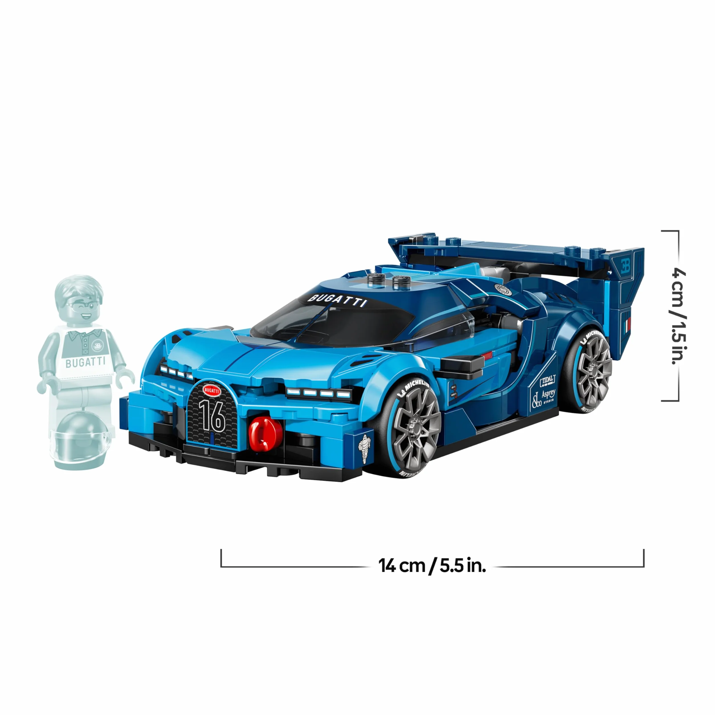 LEGO Speed Champions Bugatti Vision GT 77253 Voiture Maquette Minifigurine Pilote Cadeau 9 Ans