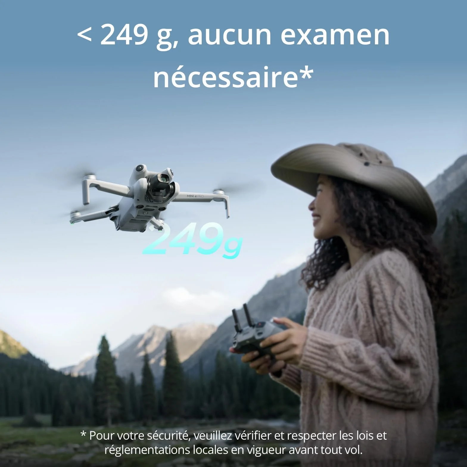 DJI Bundle avec Mini 4 Pro Fly More avec RC 2 (Radiocommande avec Écran), Mini Drone Pliable avec Caméra 4K, Moins de 0,549 lb/249 g, Temps de Vol de 34 min, 2 Batteries Supplémentaires, C0