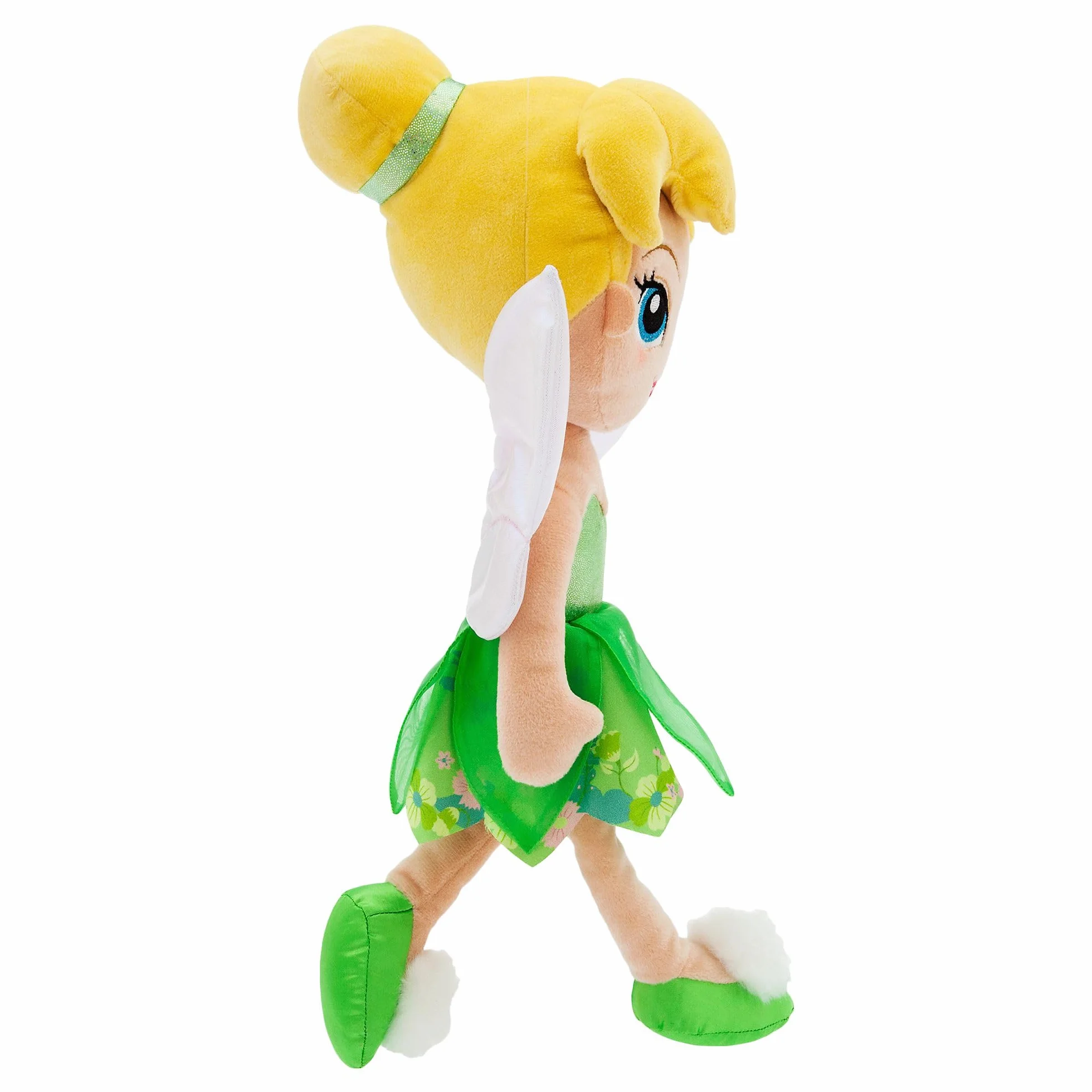 Disney Store Officiel Poupée Peluche Clochette 35 cm Fée Douce Robe Satin Iconique Détails Brodés