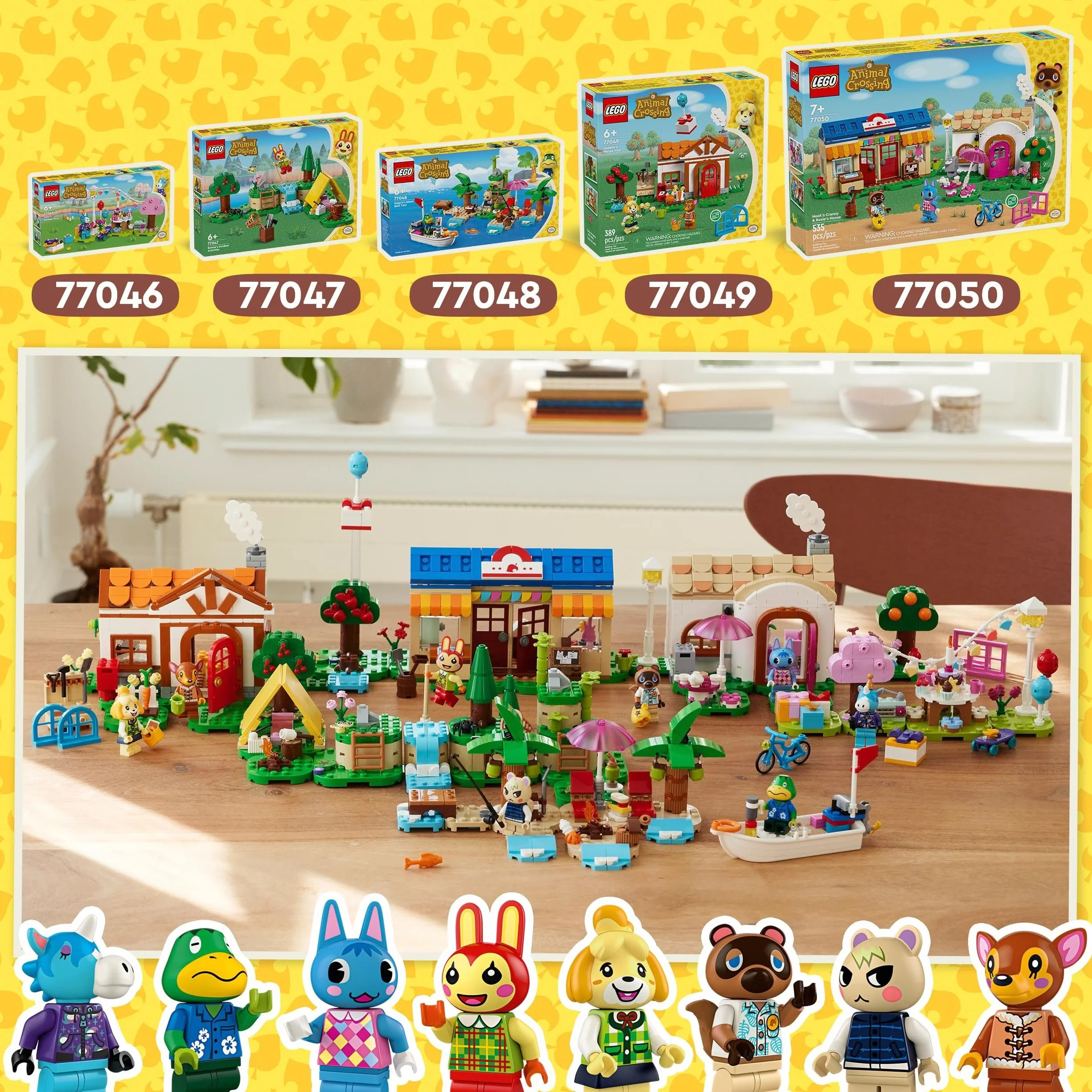 LEGO Animal Crossing Goûter d’Anniversaire de Lico 77046 Jouet de Construction Créatif pour Enfants Dès 6 Ans