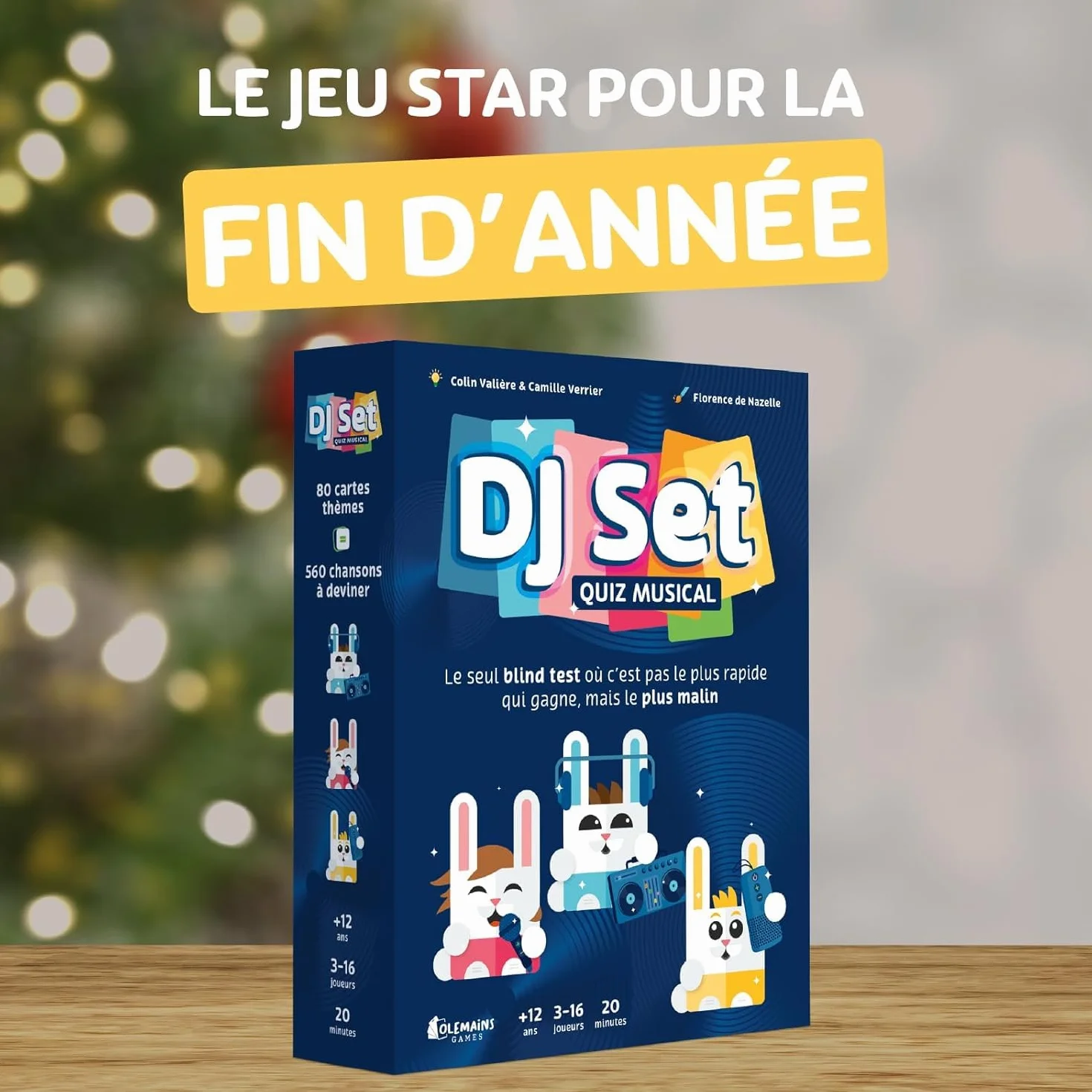 DJ SET – Jeu de Société Musical – Blind Test – 80 Thèmes 560 Morceaux – 3-16 Joueurs Dès 12 Ans – Idée Cadeau Originale