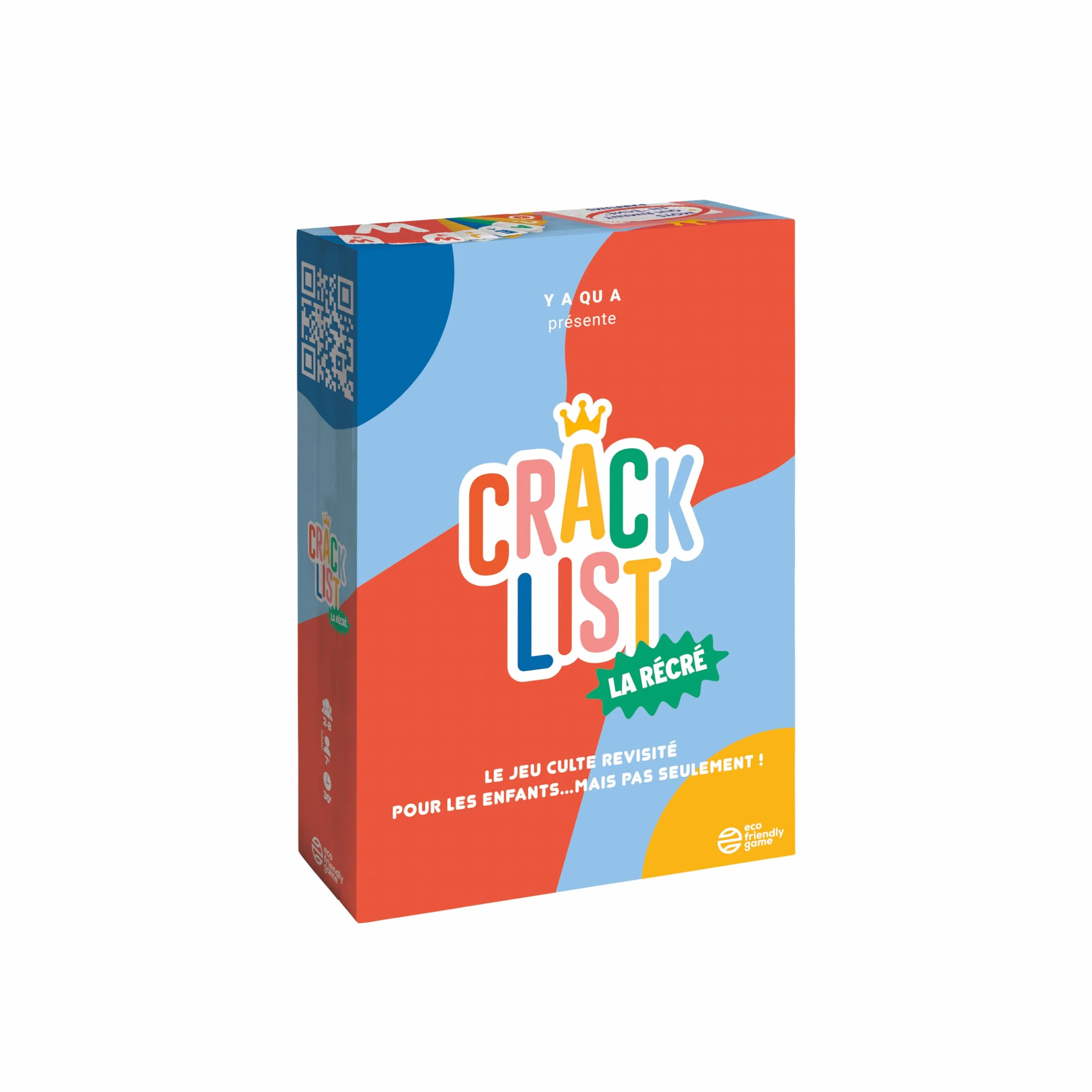 CRACK LIST La Récré Jeu de Cartes Éducatif et Amusant Version Petit Bac - 2 à 8 Joueurs - 7 Ans+