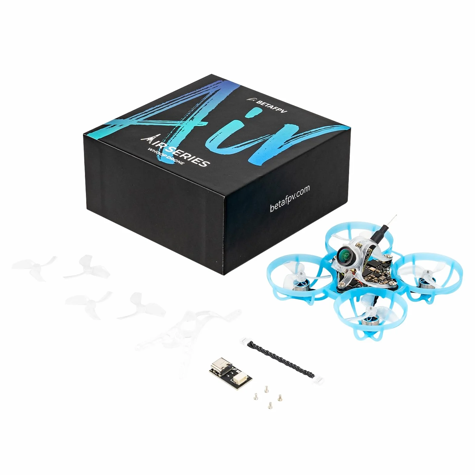 BETAFPV Air65 Brushless Whoop Quadcopter, 1S Ultralight 65mm Micro RC Drone with G473 5IN1 Air Brushless FC, C03 FPV Camera, 0702SE Ⅱ 27000KV Motors, Serial ELRS Receiver for Indoor Outdoor FPV Racing