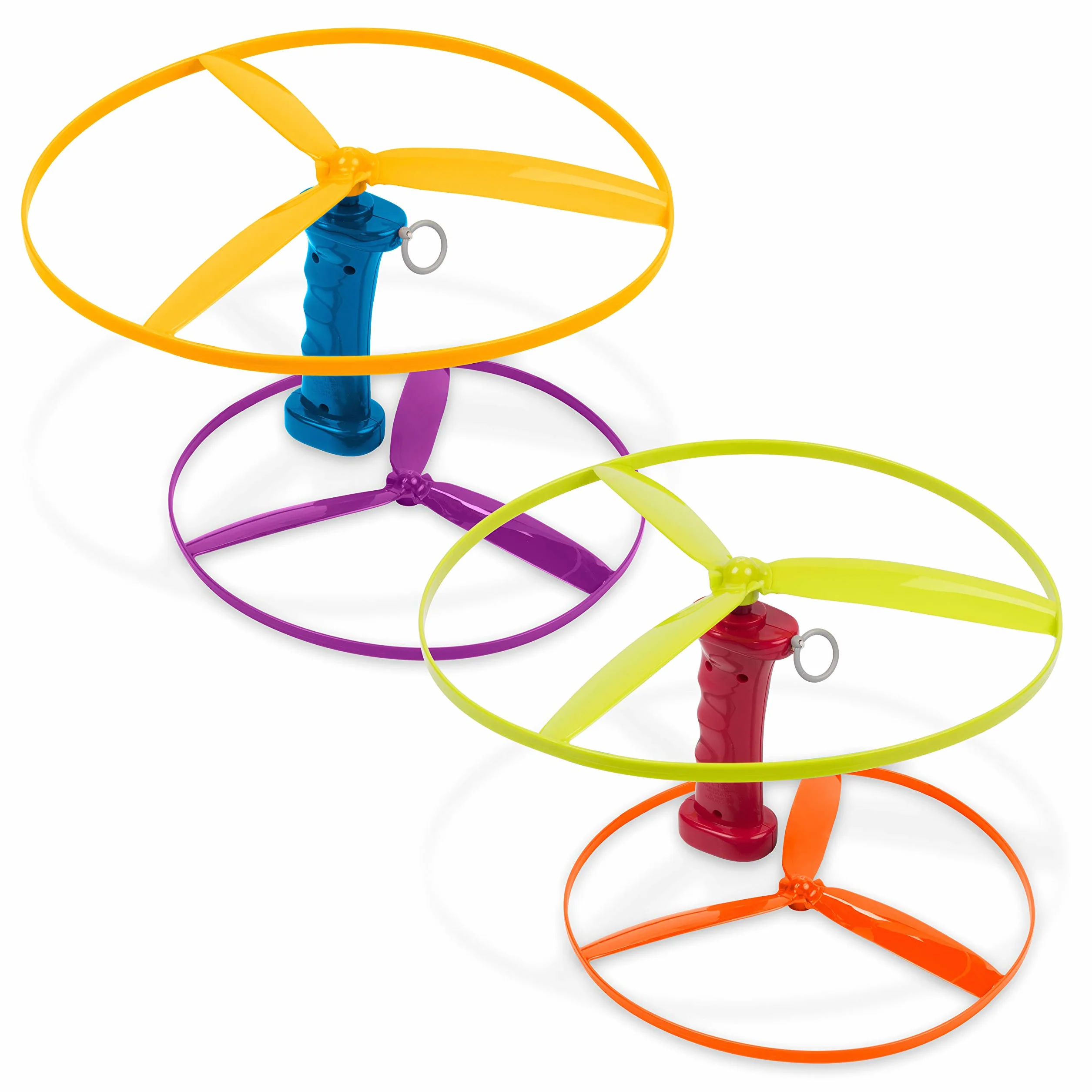 Battat Skyrocopter Jouet Disque Volant 2 lanceurs 4 disques Jeu d'extérieur été 3 Ans+