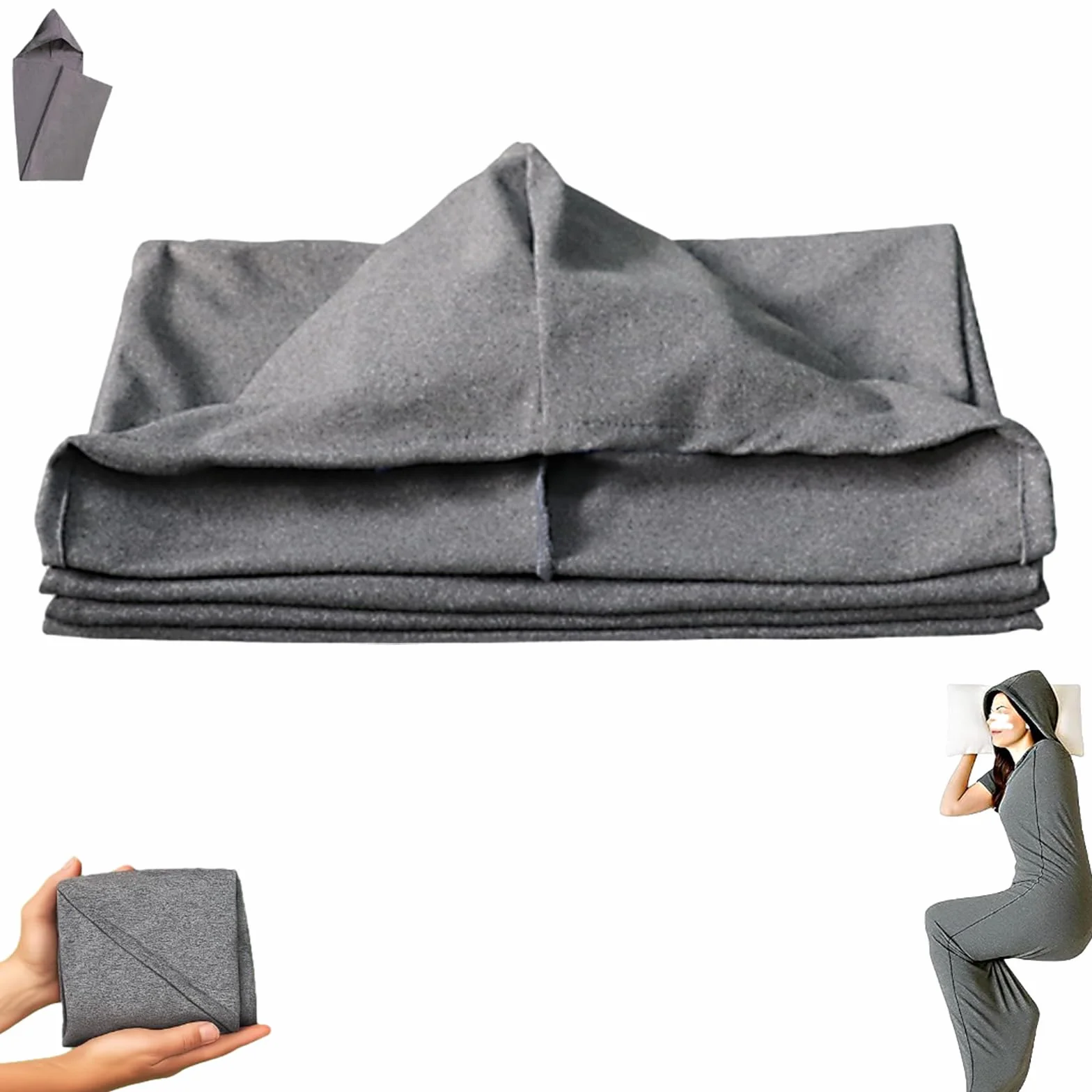 Sac de couchage de compression pour adultes – Couverture portable légère pour stress et anxiété, tissu extensible respirant