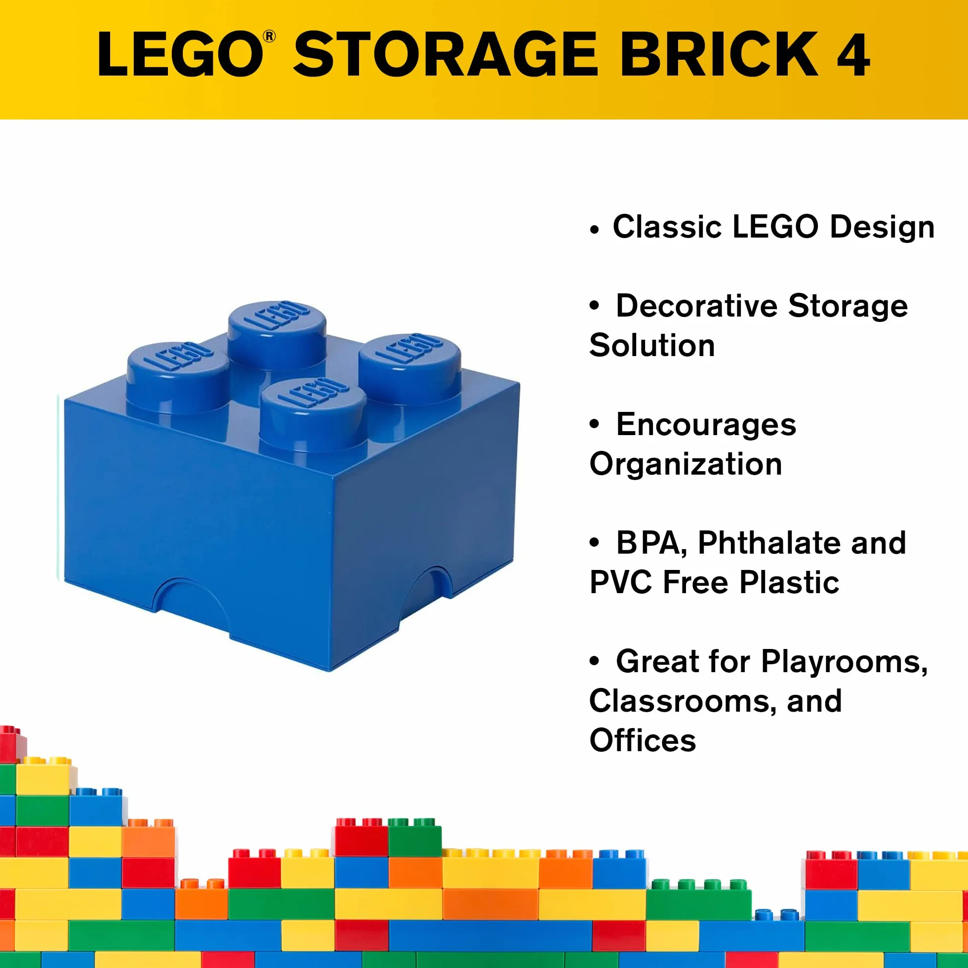 LEGO Storage Brick 4, Blue 4003